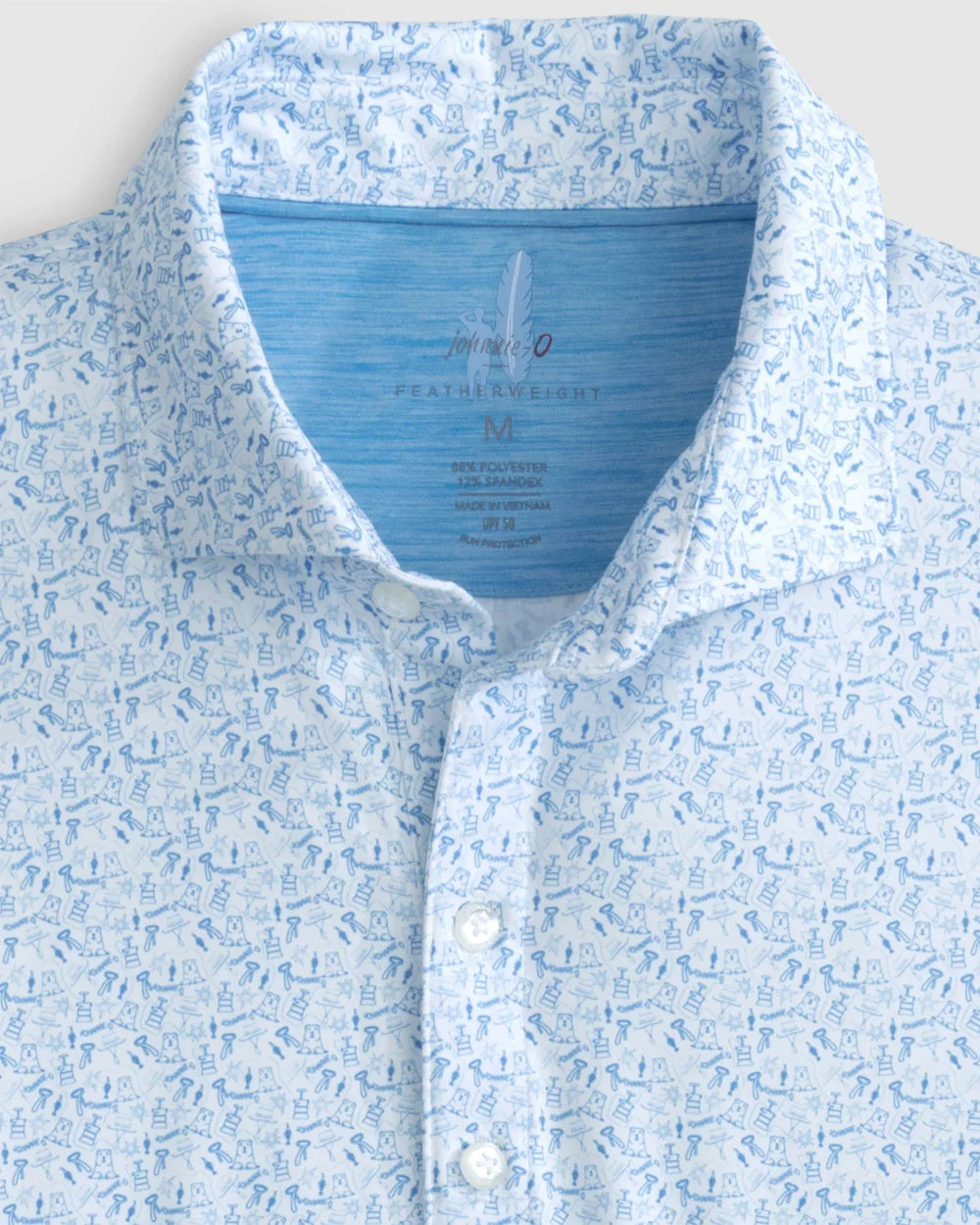 Johnnie-O Featherweight I Never Slice Printed Performance Polo