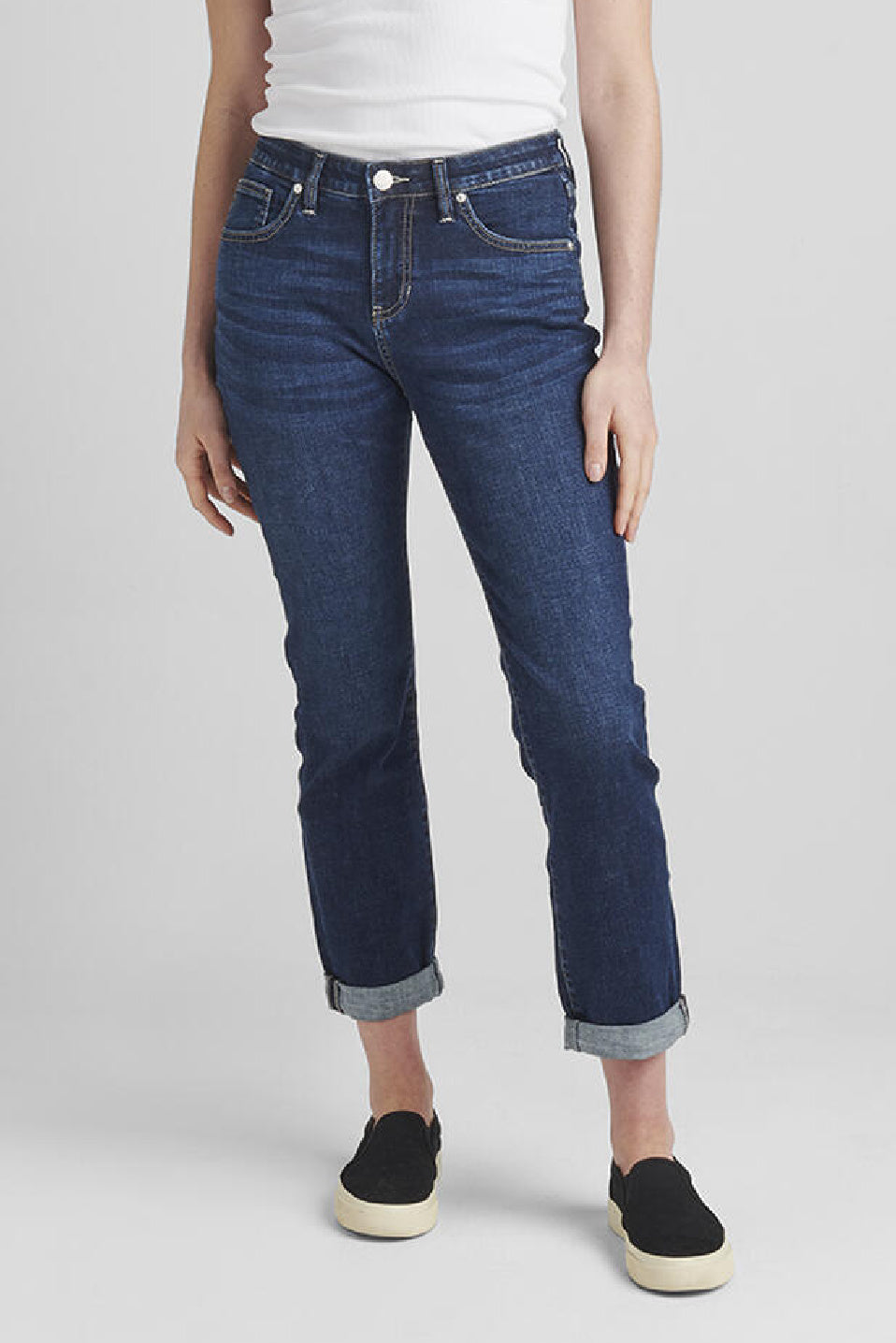 Jag Jeans Carter Mid Rise Girlfriend Jeans (Night Breeze Wash)