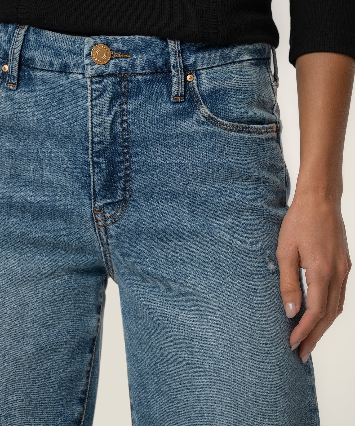 Kut From The Kloth Meg High Rise Wide Leg Jeans (Regent Wash)