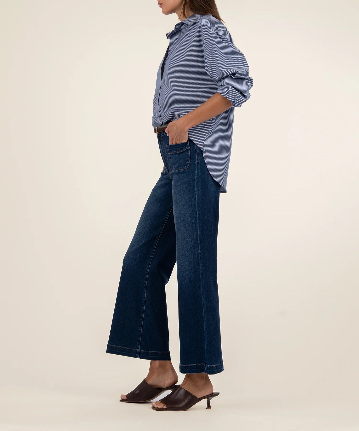 Kut From The Kloth Meg High Rise Wide Leg Jeans (Contentment)
