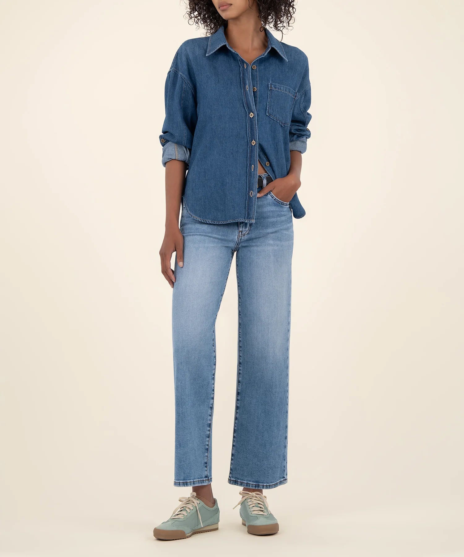 Kut From The Kloth Charlotte High Wide Leg Denim (Incontestable)
