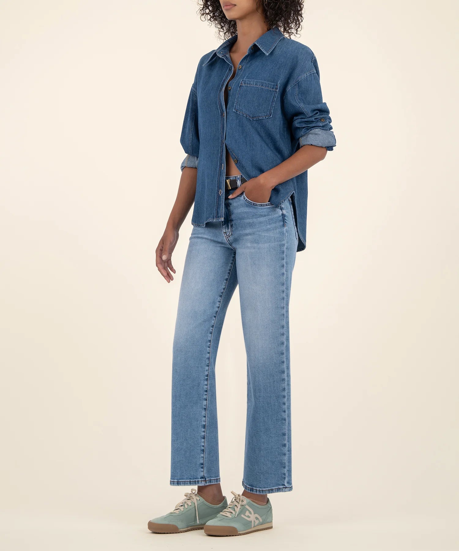 Kut From The Kloth Charlotte High Wide Leg Denim (Incontestable)