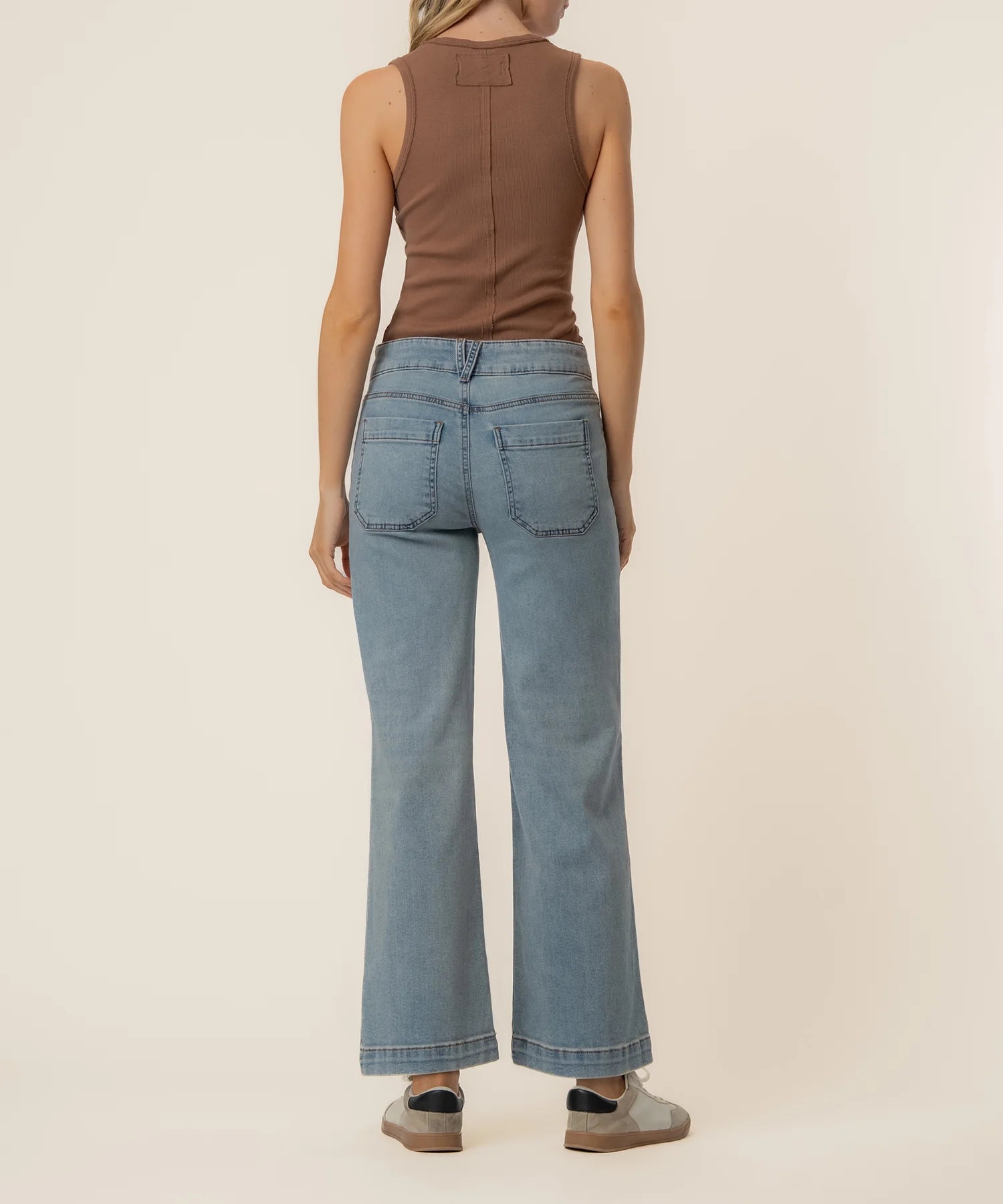 Kut From The Kloth Meg High Rise Wide Leg Front Pocket Jeans (Brilliant)