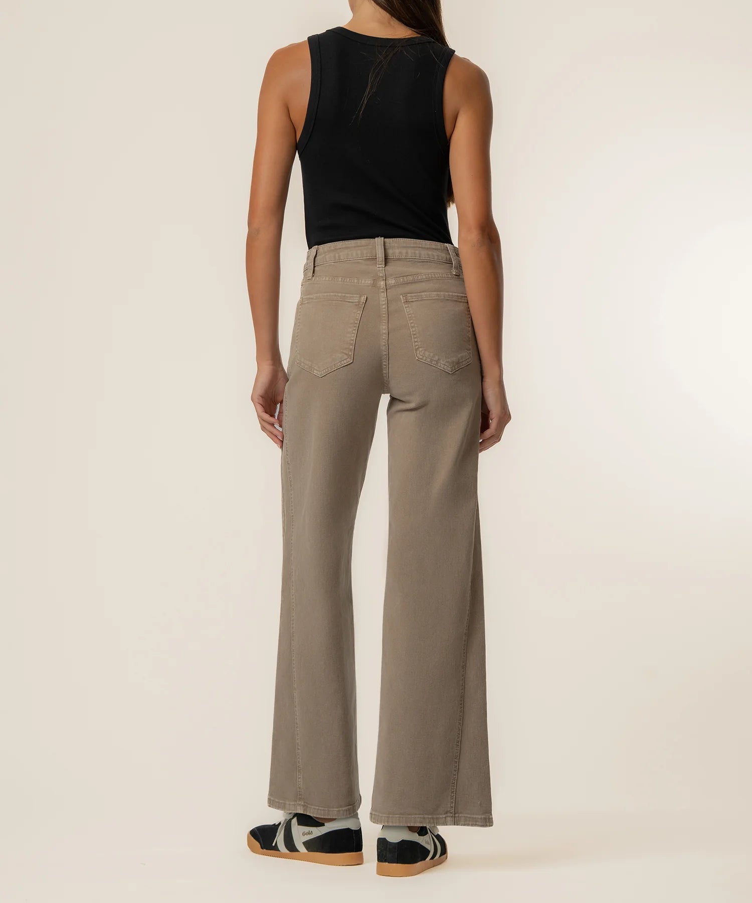 Kut From The Kloth Meg High Rise Wide Leg Jeans (Milk Tea)