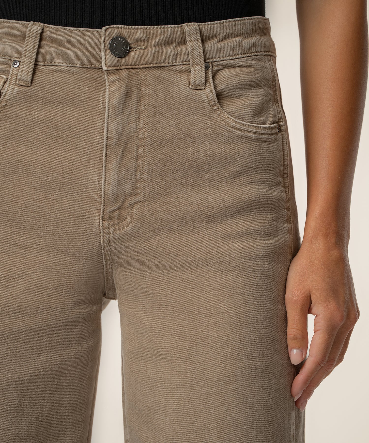 Kut From The Kloth Meg High Rise Wide Leg Jeans (Milk Tea)