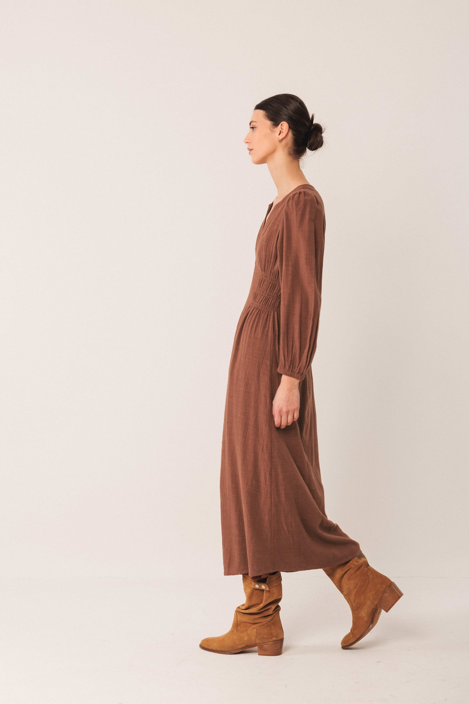 Indi & Cold Notch Neck Dress