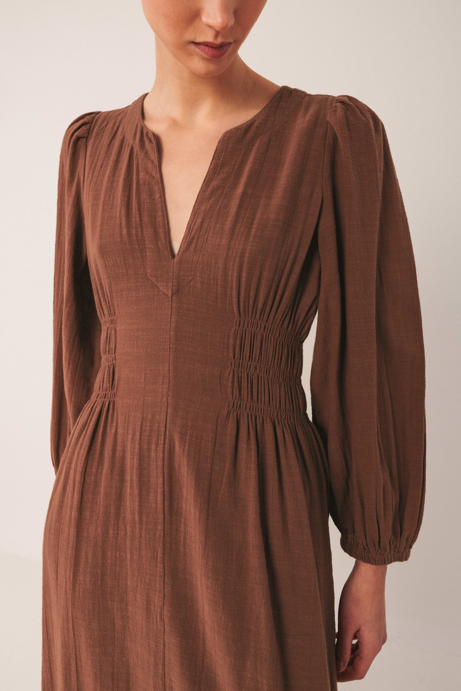 Indi & Cold Notch Neck Dress