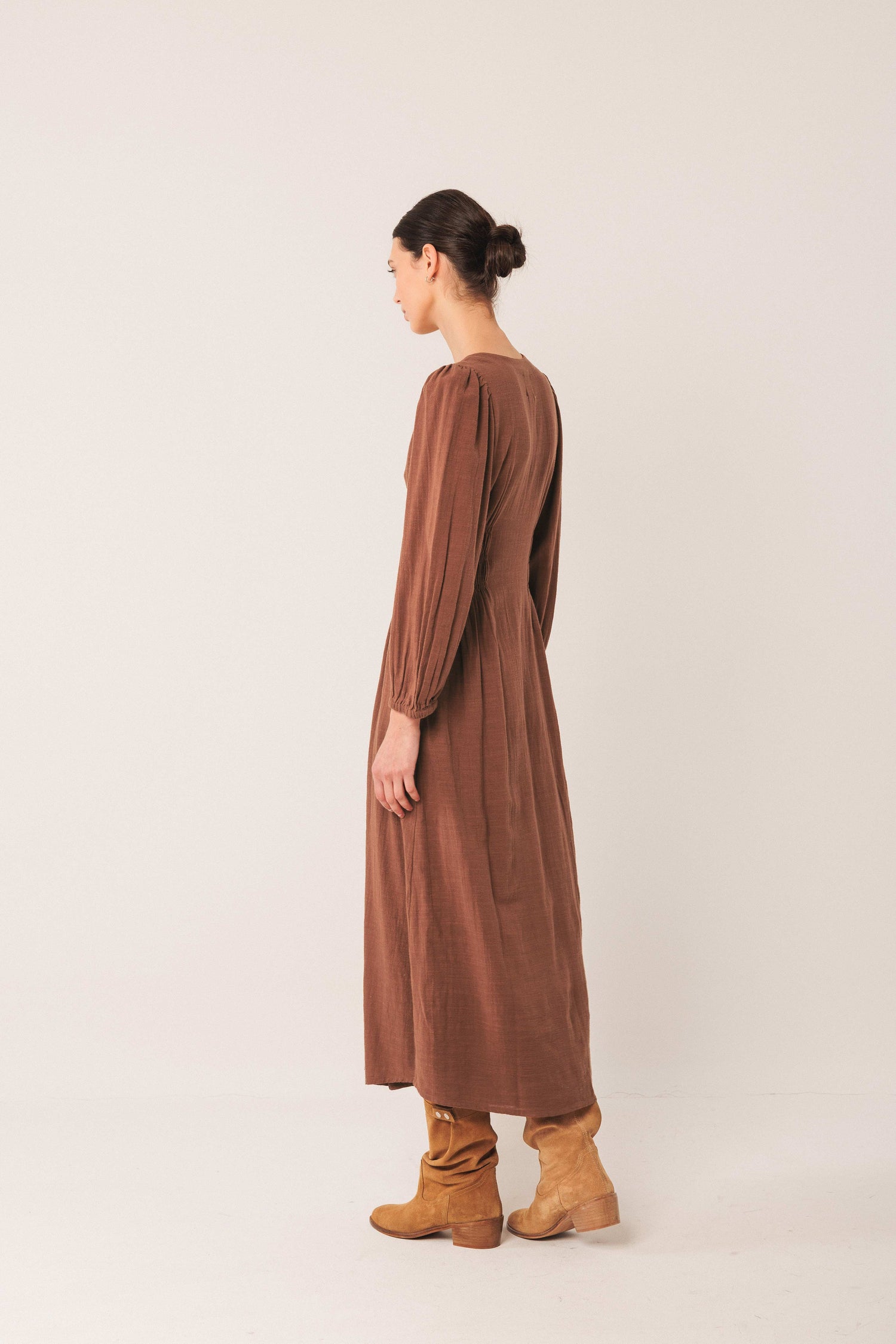 Indi & Cold Notch Neck Dress