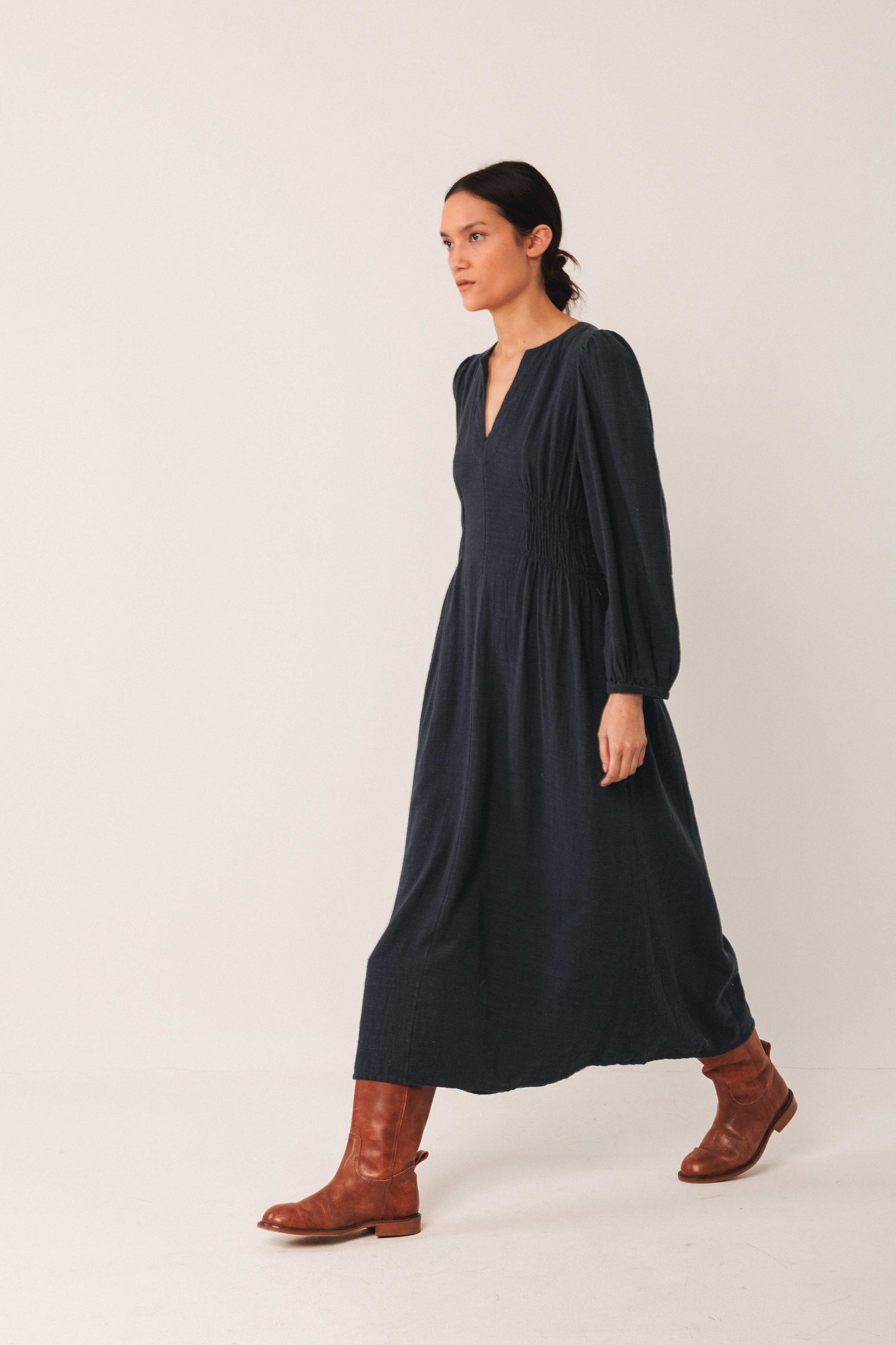 Indi & Cold Notch Neck Dress