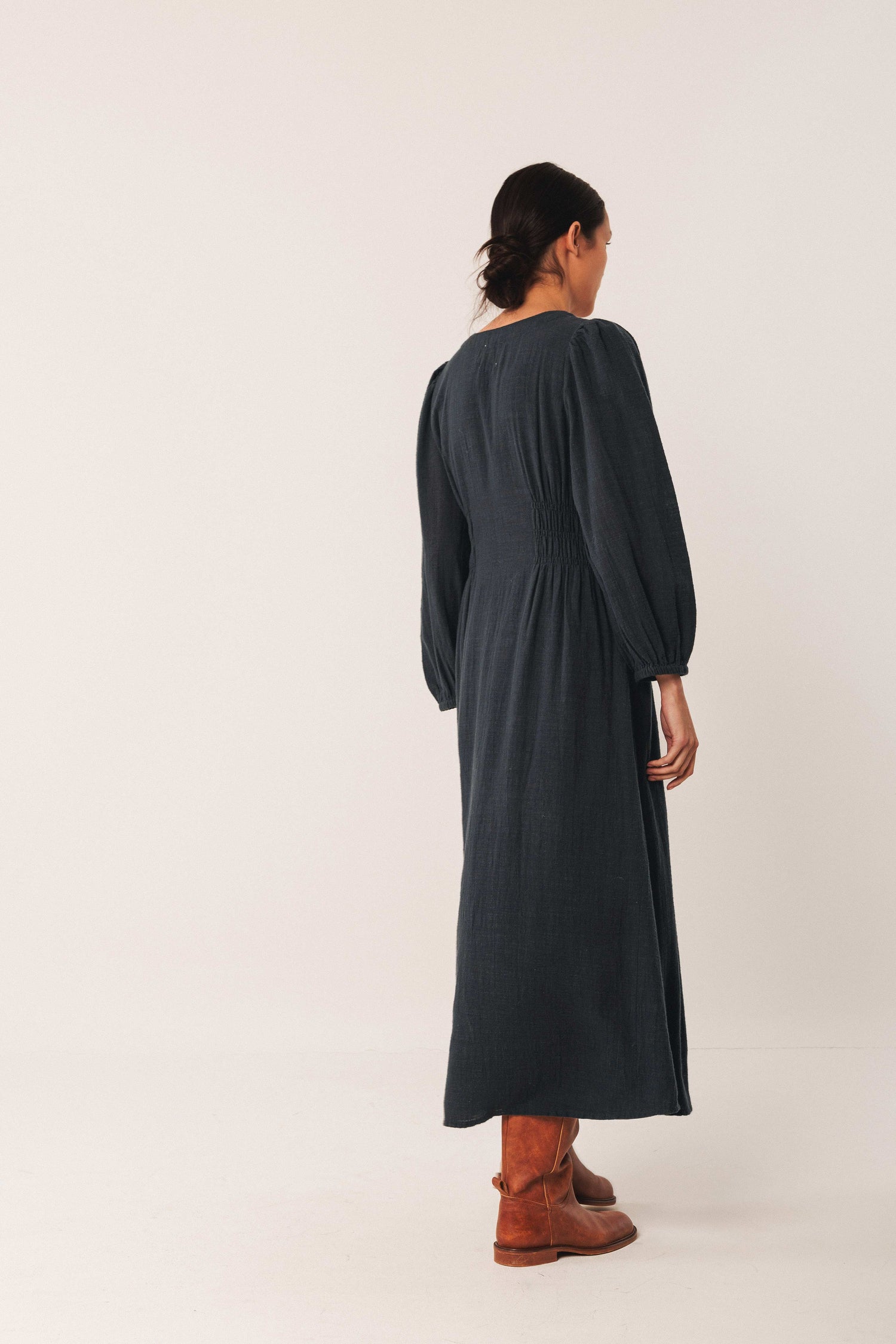 Indi & Cold Notch Neck Dress