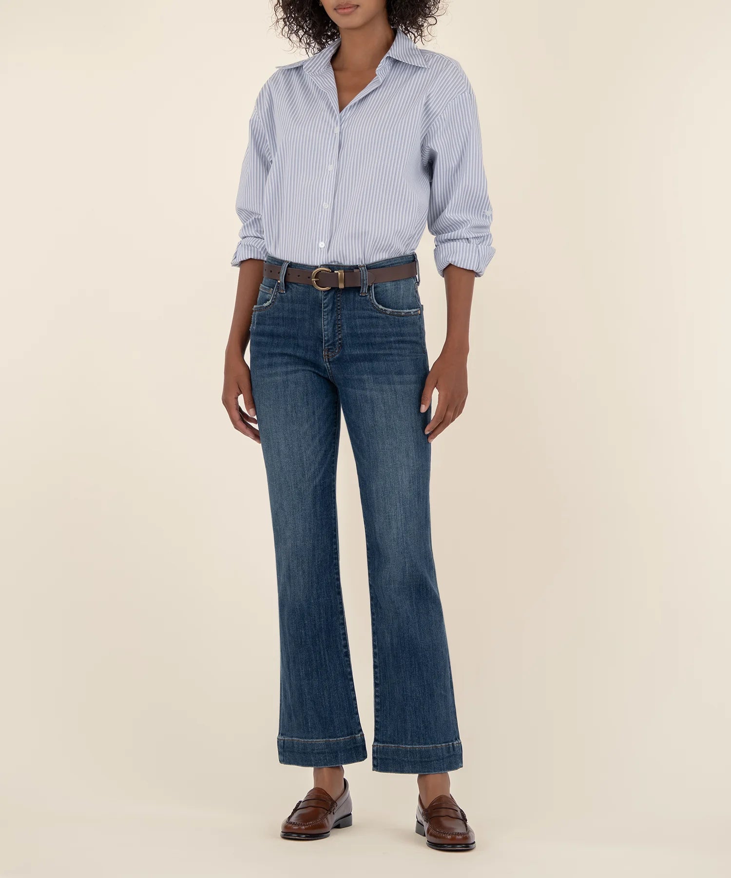Kut From The Kloth Kelsey High Rise Ankle Flare Leg Jeans (Vibrant Wash)