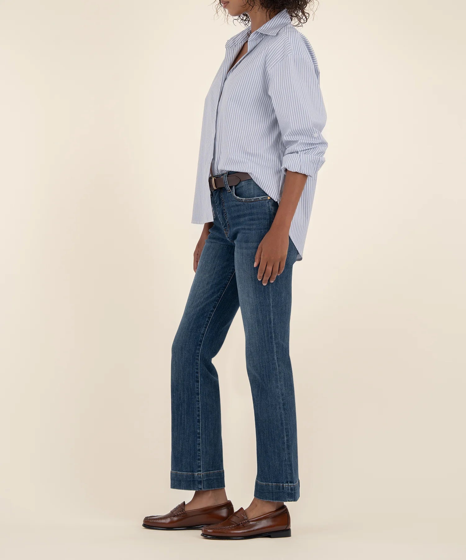 Kut From The Kloth Kelsey High Rise Ankle Flare Leg Jeans (Vibrant Wash)