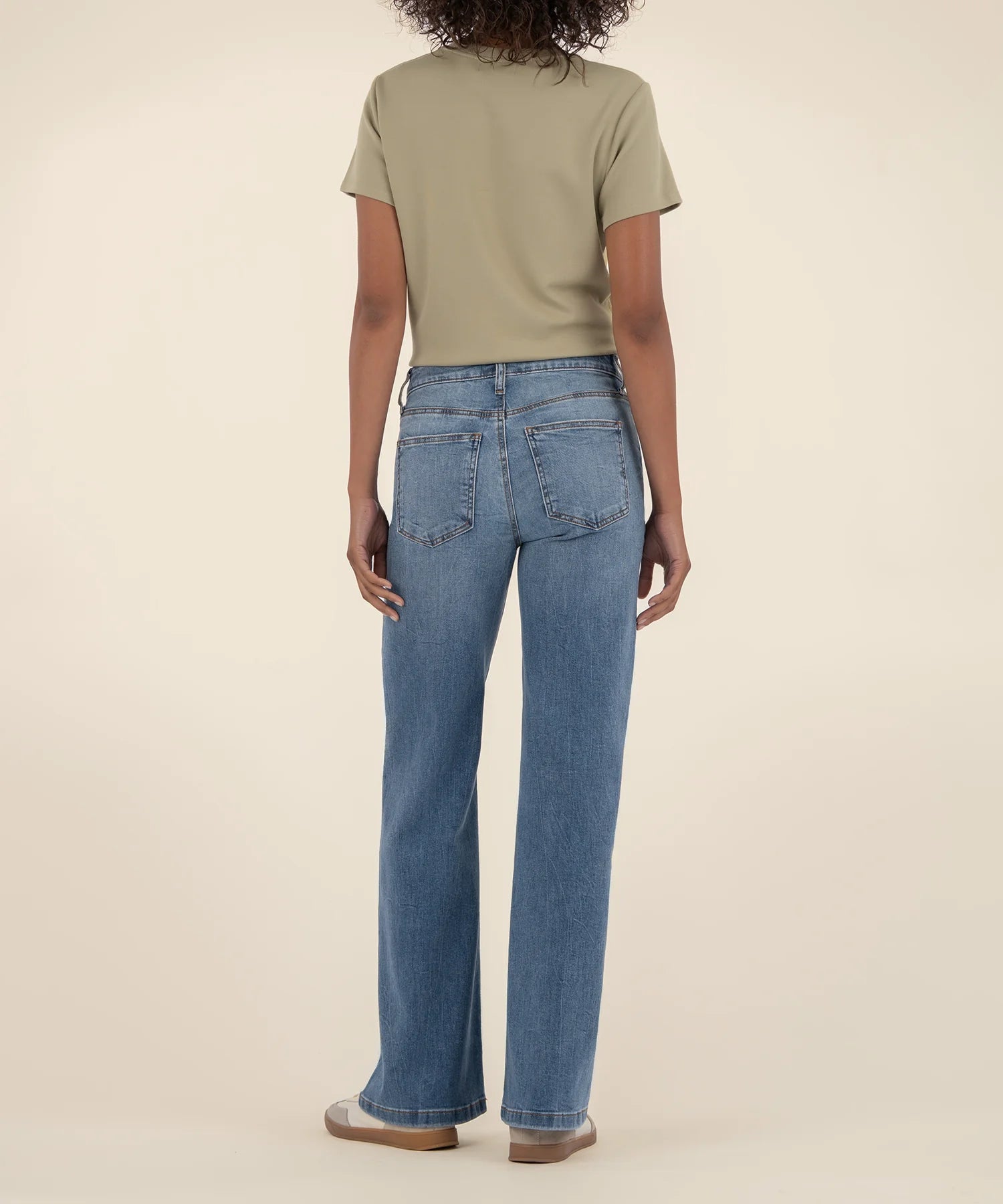 Kut From The Kloth Jean High Wide Leg Denim (Ablaze)
