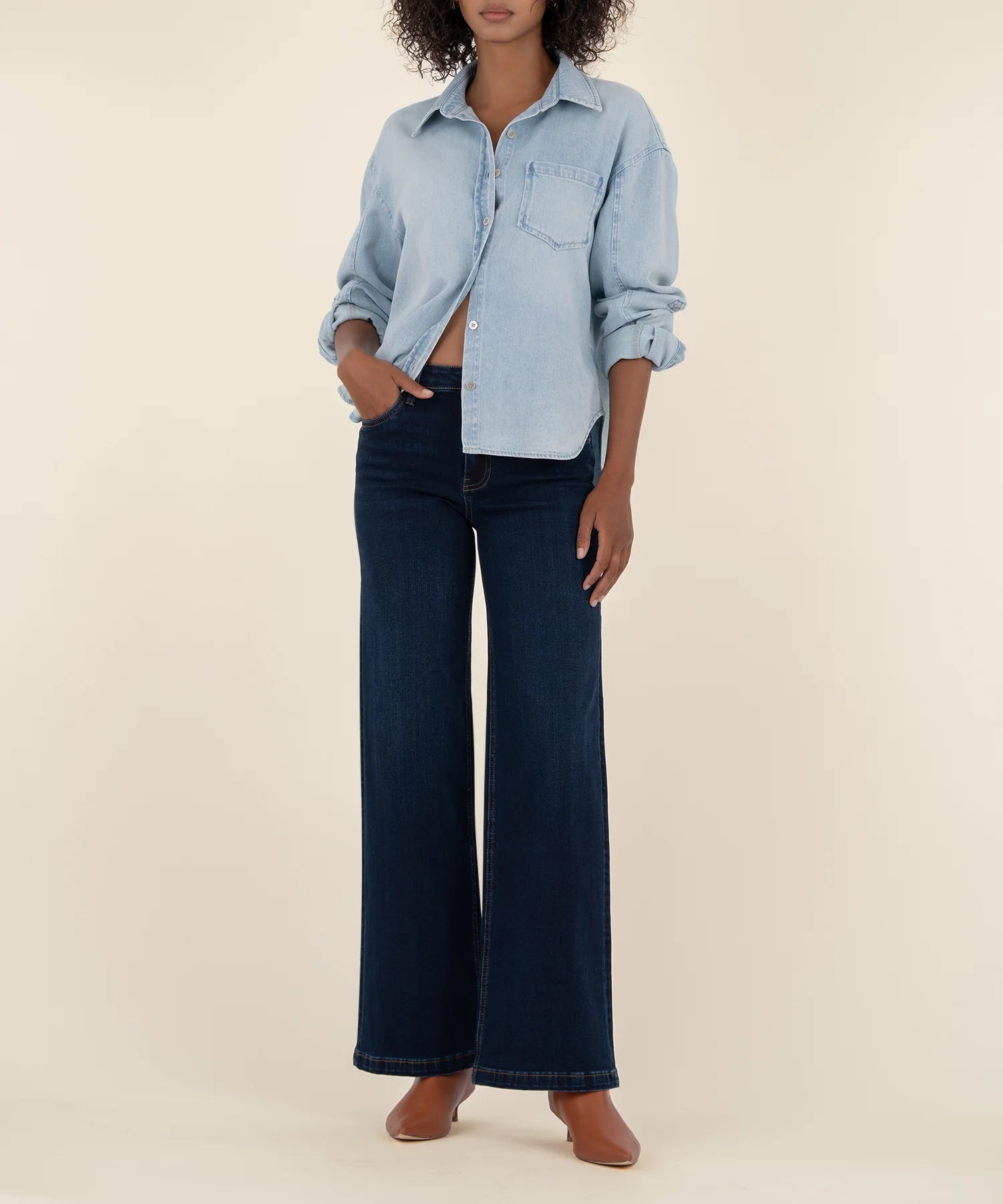 Kut From The Kloth Jean High Rise Wide Leg Jeans (Attributable)