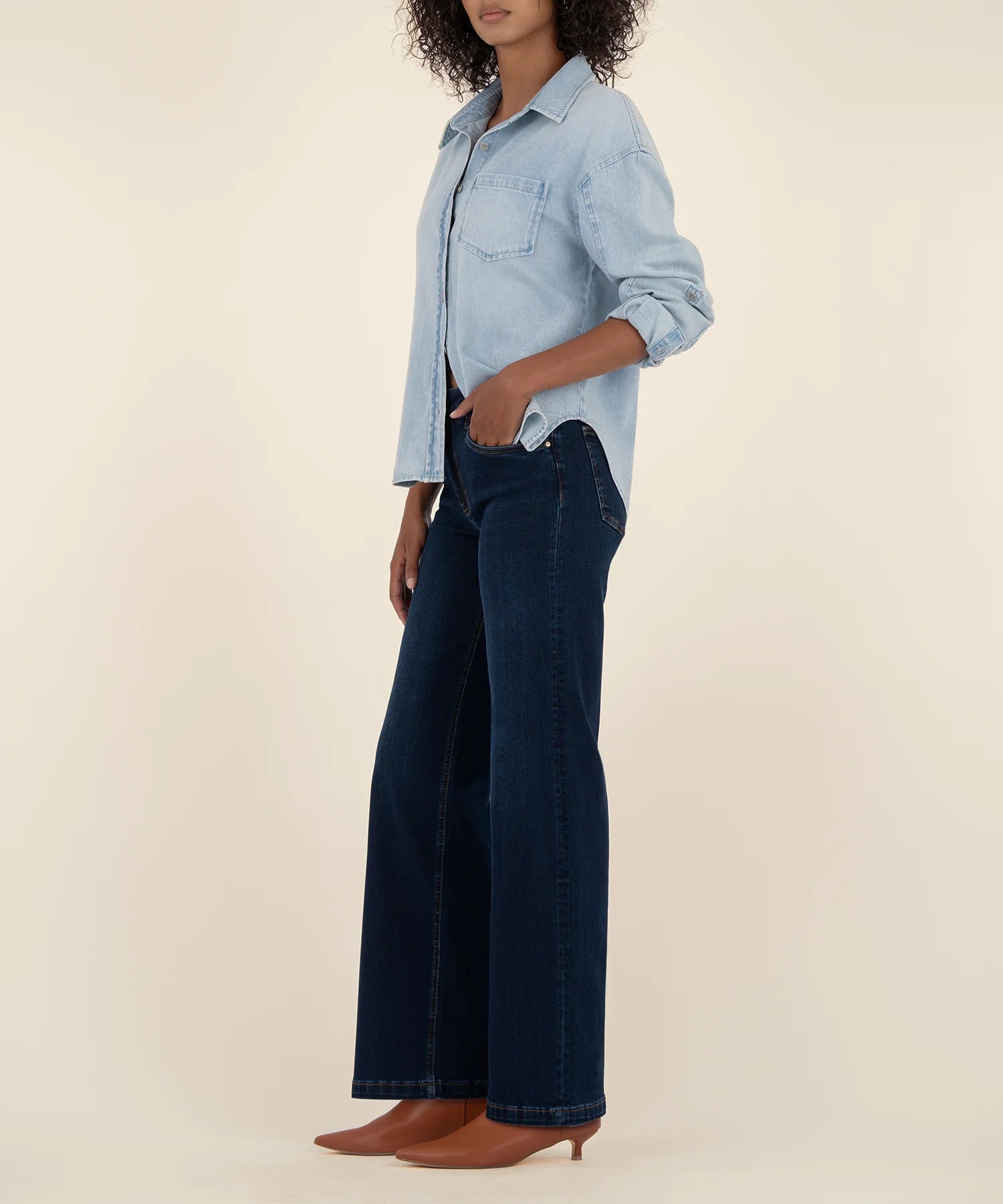 Kut From The Kloth Jean High Rise Wide Leg Jeans (Attributable)