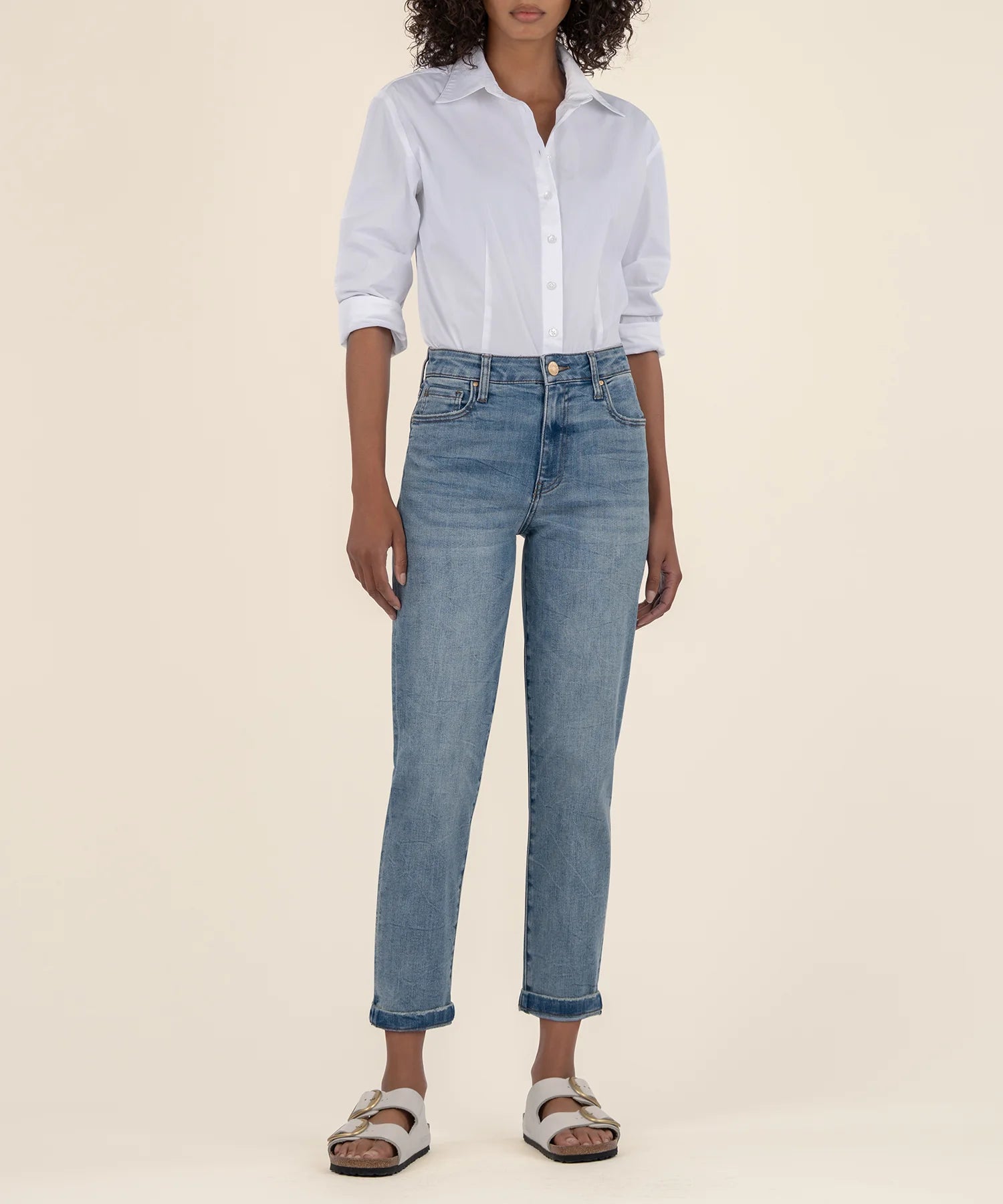 Kut From The Kloth Sienna Baggy Boyfriend Crop Jean (Honesty Wash)
