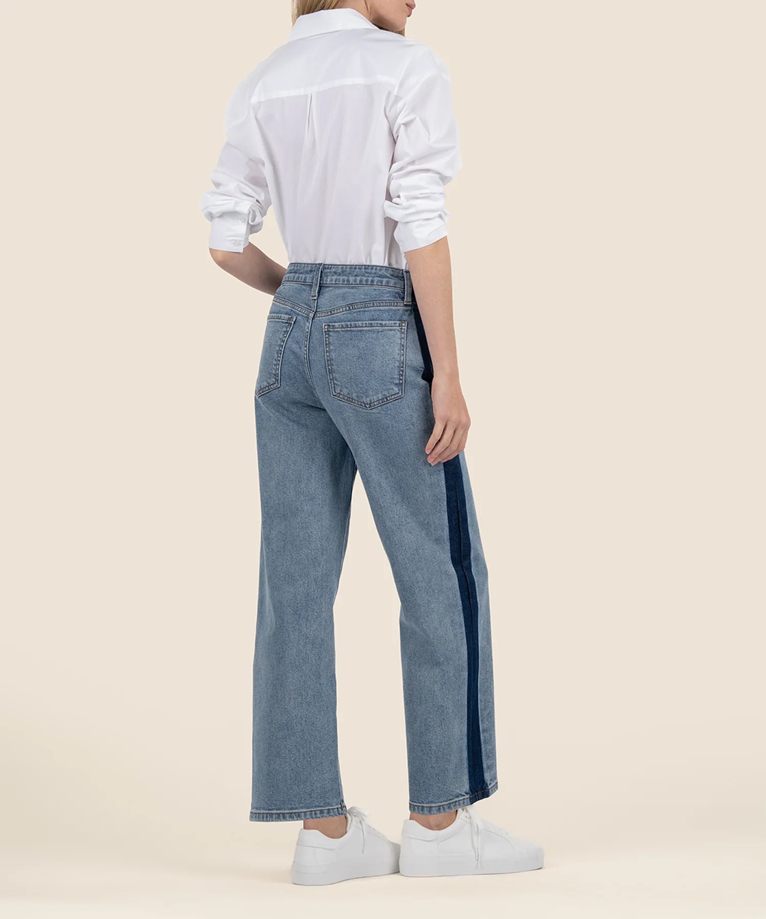 Kut From The Kloth Charlotte Wide Leg Side Shadow Jeans (Intense)