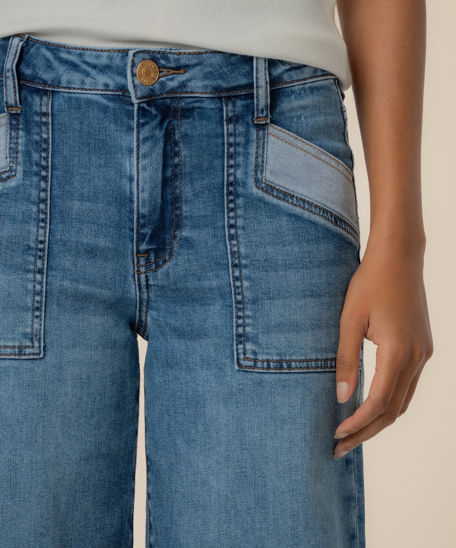 Kut From The Kloth Maya High Rise Wide Leg Jeans (Success Wash)