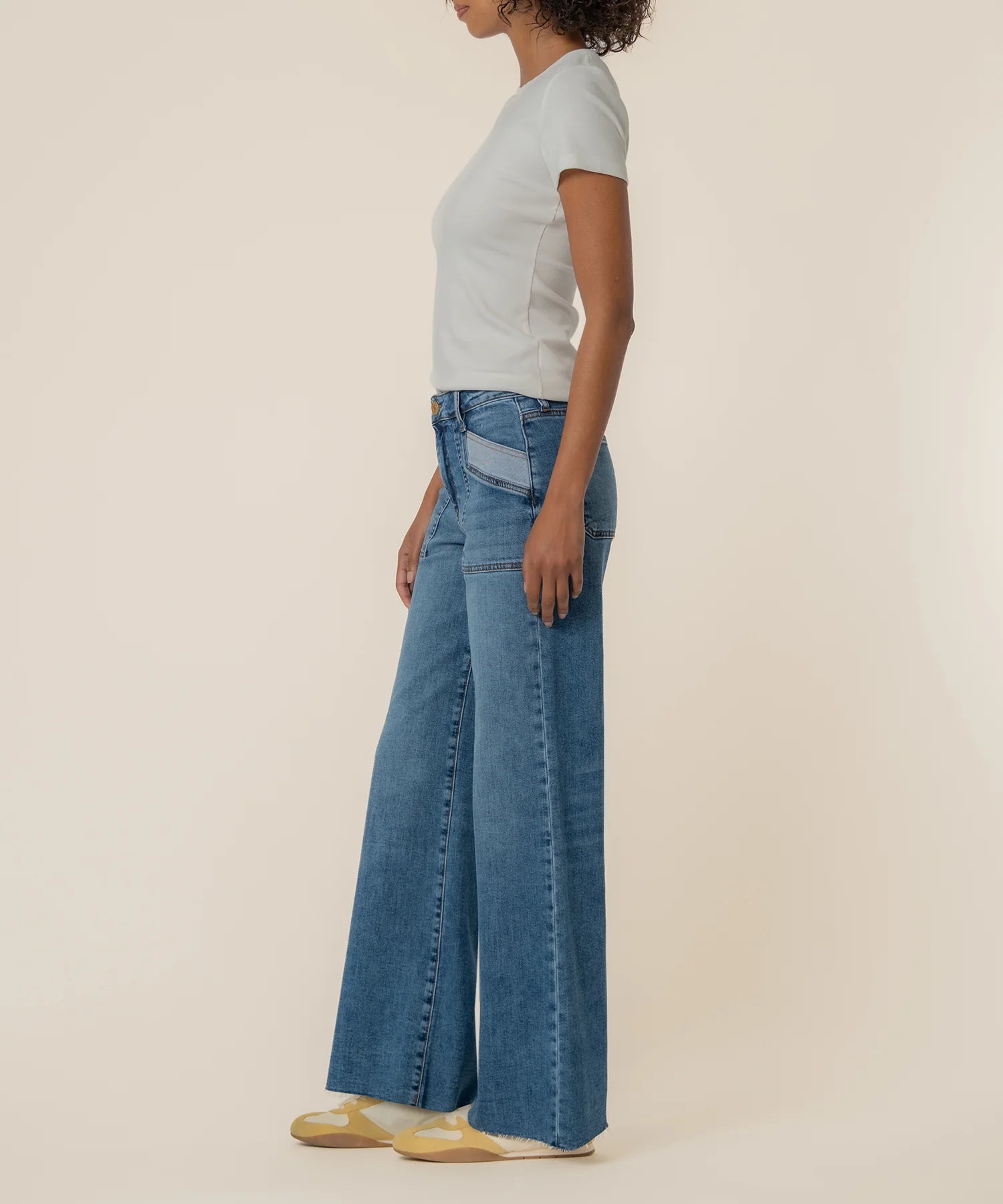 Kut From The Kloth Maya High Rise Wide Leg Jeans (Success Wash)