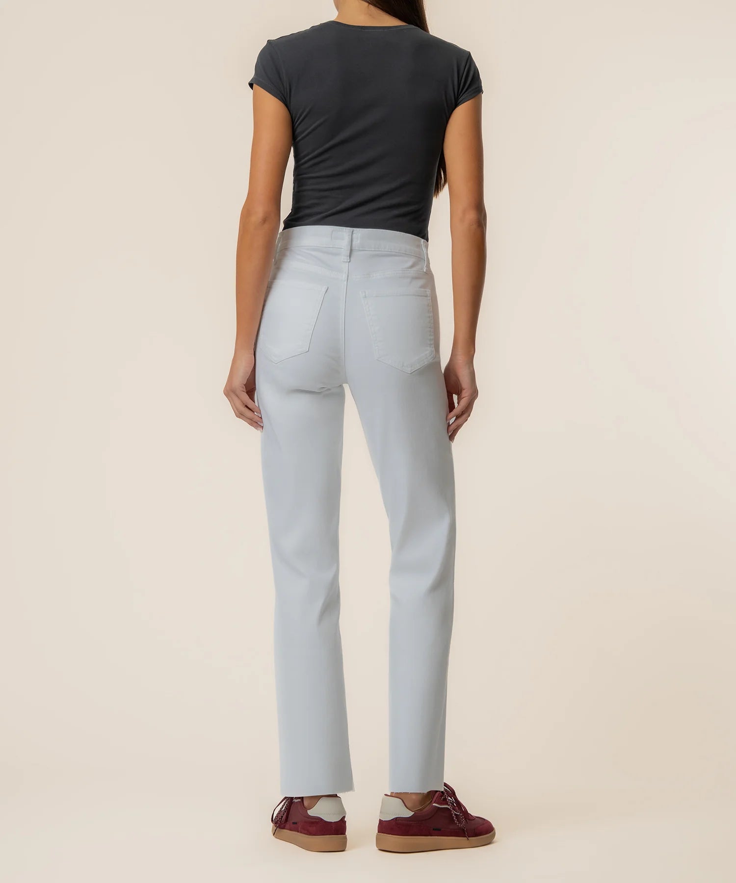 Kut From The Kloth Avery High Rise Ankle Straight Leg Twill