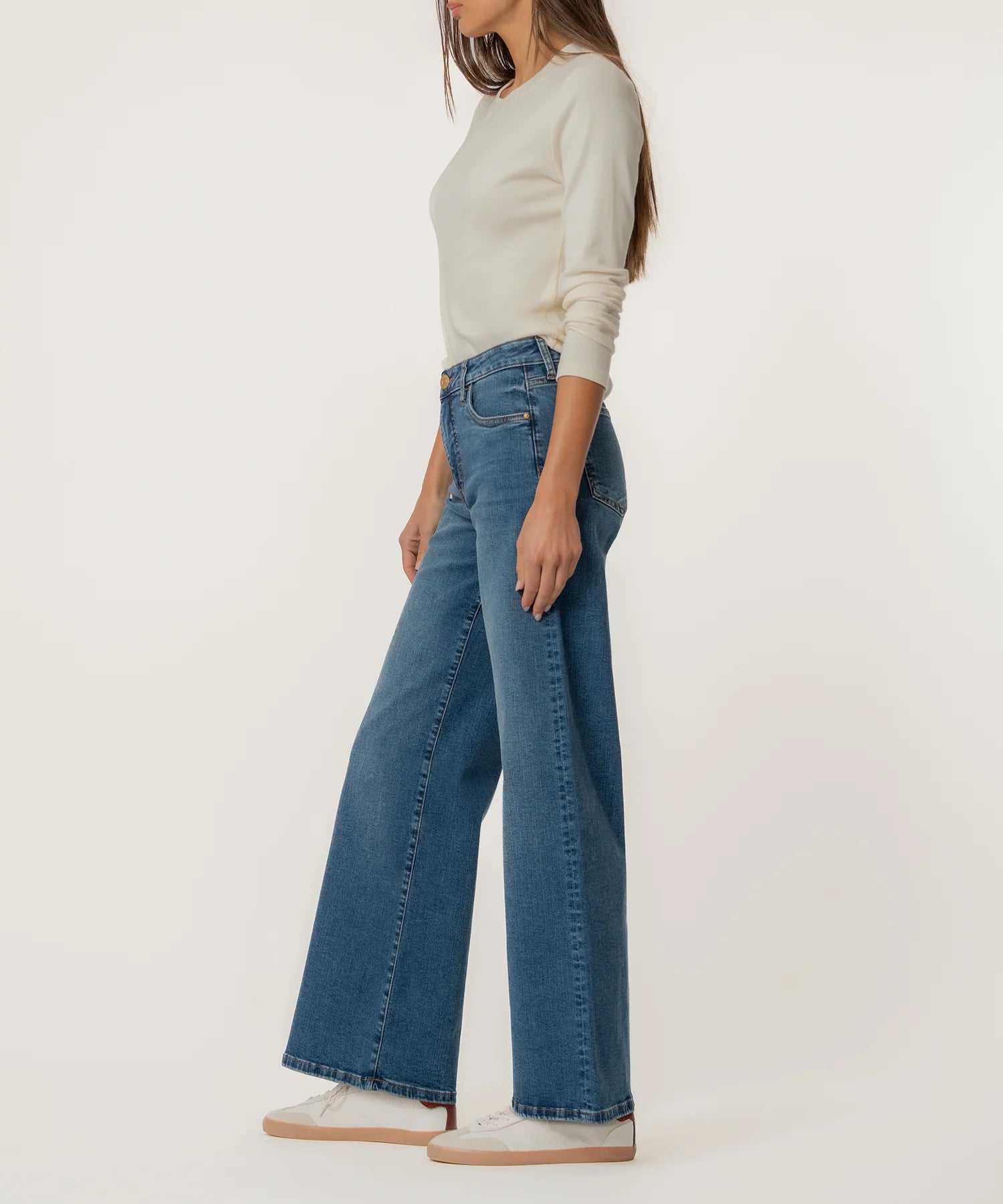 Kut From The Kloth Maya High Rise Wide Leg Jeans (Generous Wash)