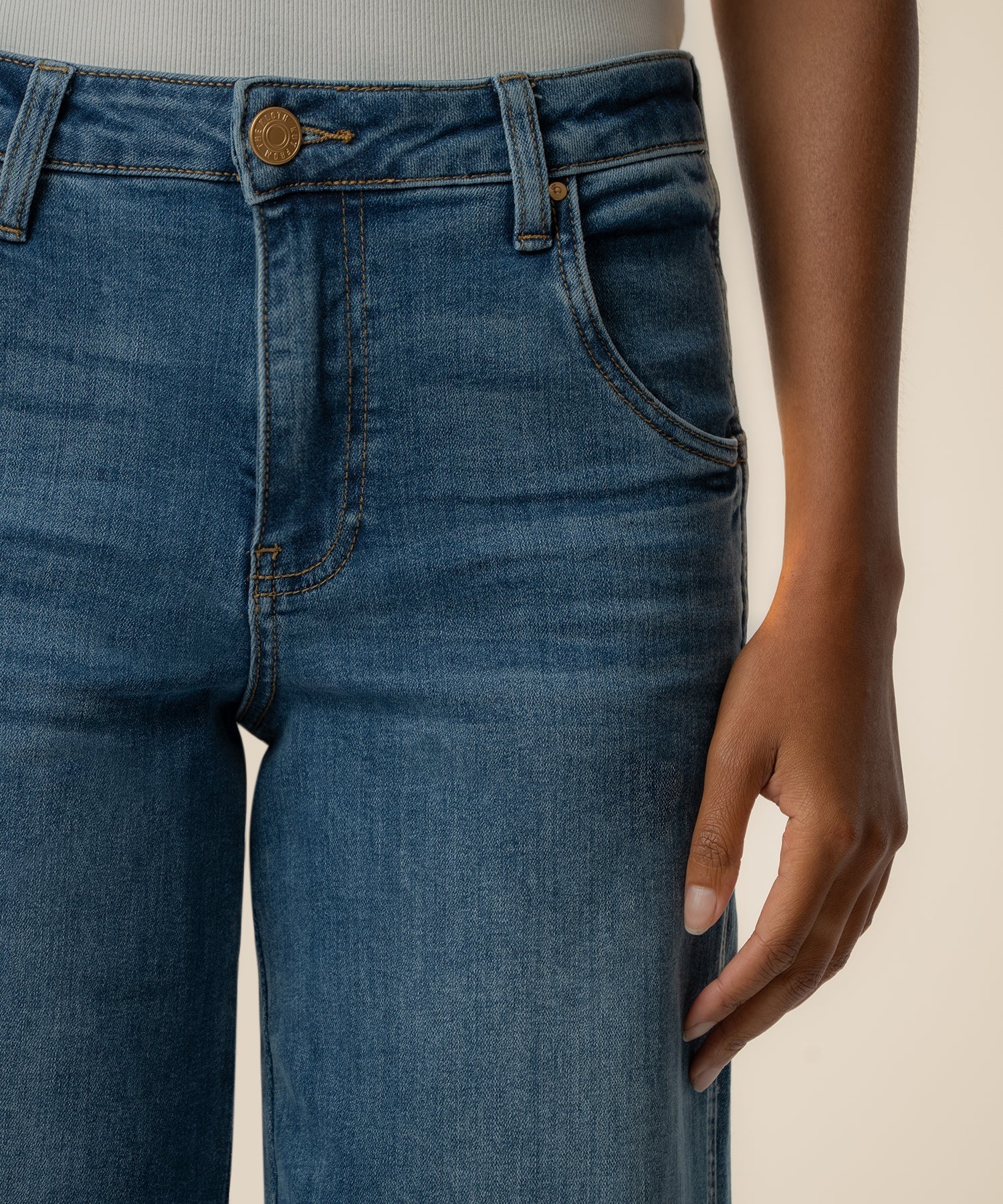 Kut From The Kloth Jean High Rise Wide Leg Jeans (Incandescent)