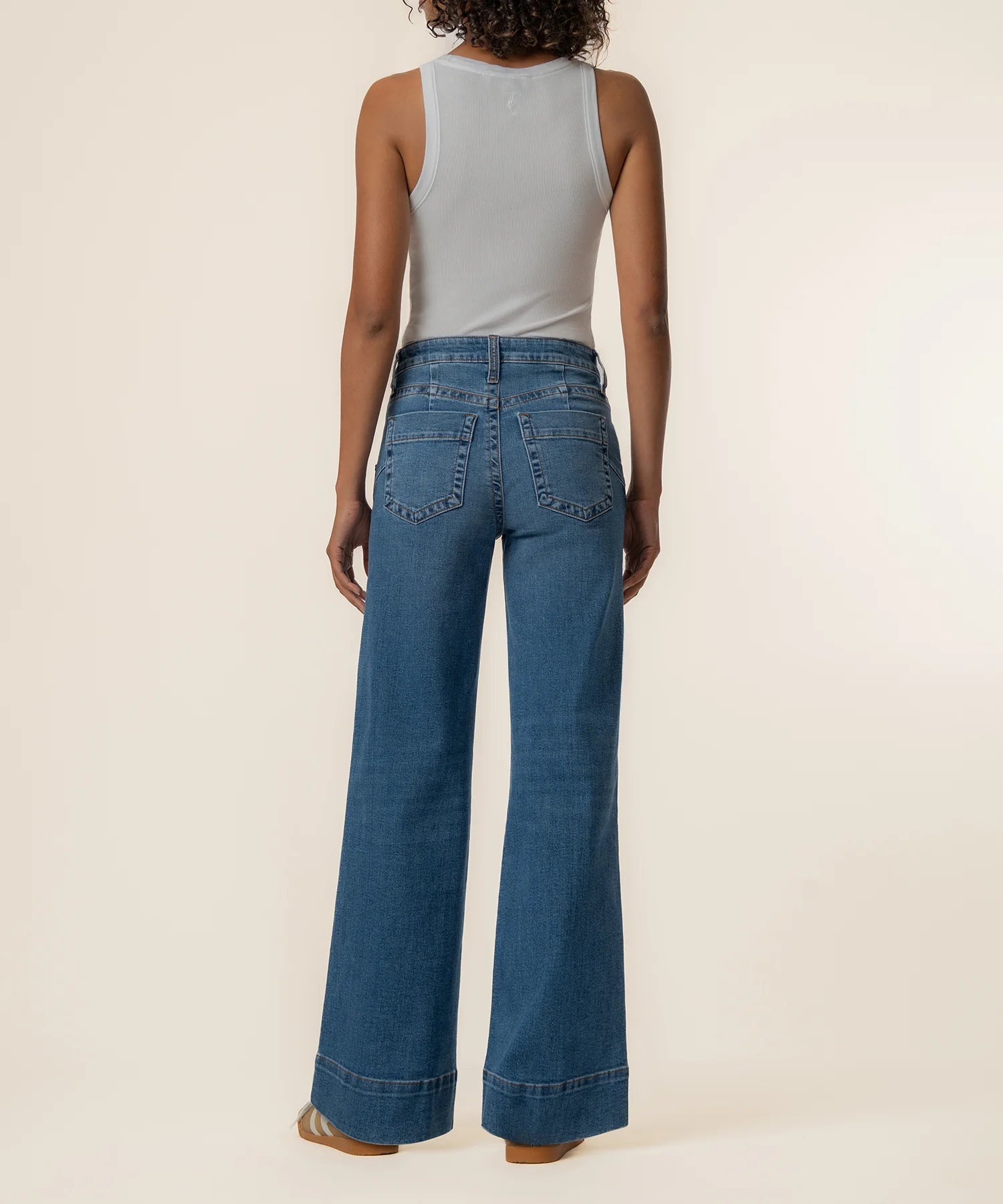 Kut From The Kloth Maya High Rise Wide Leg Scoop Pocker Jeans (Journey Wash)