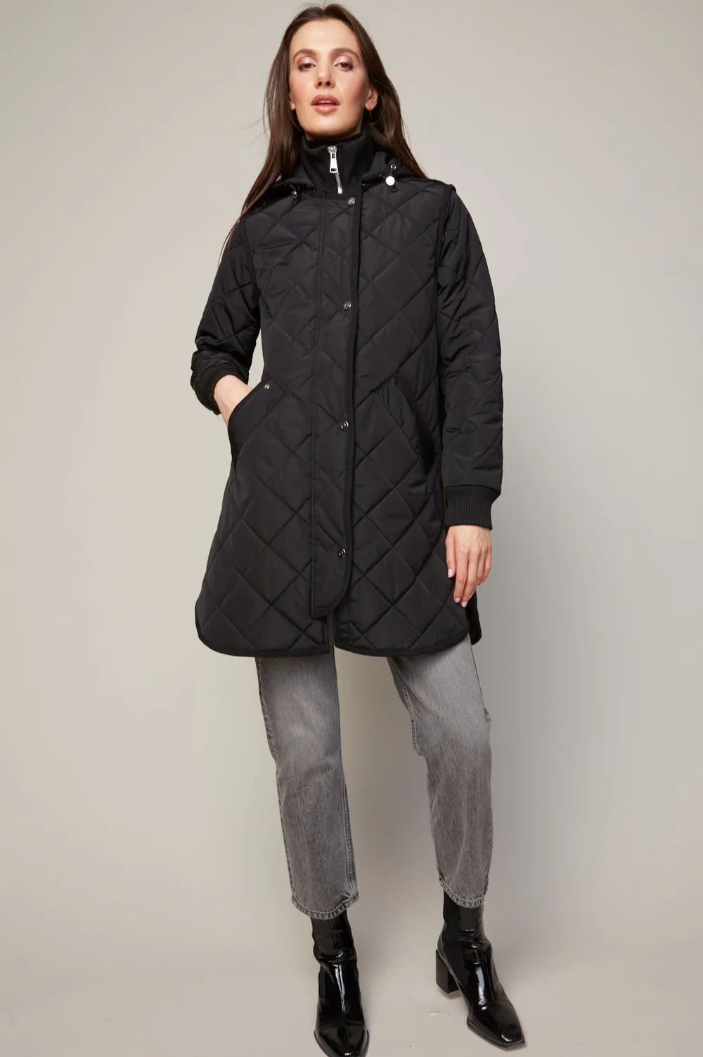 Adroit Atelier Libby Quilted Hooded Coat
