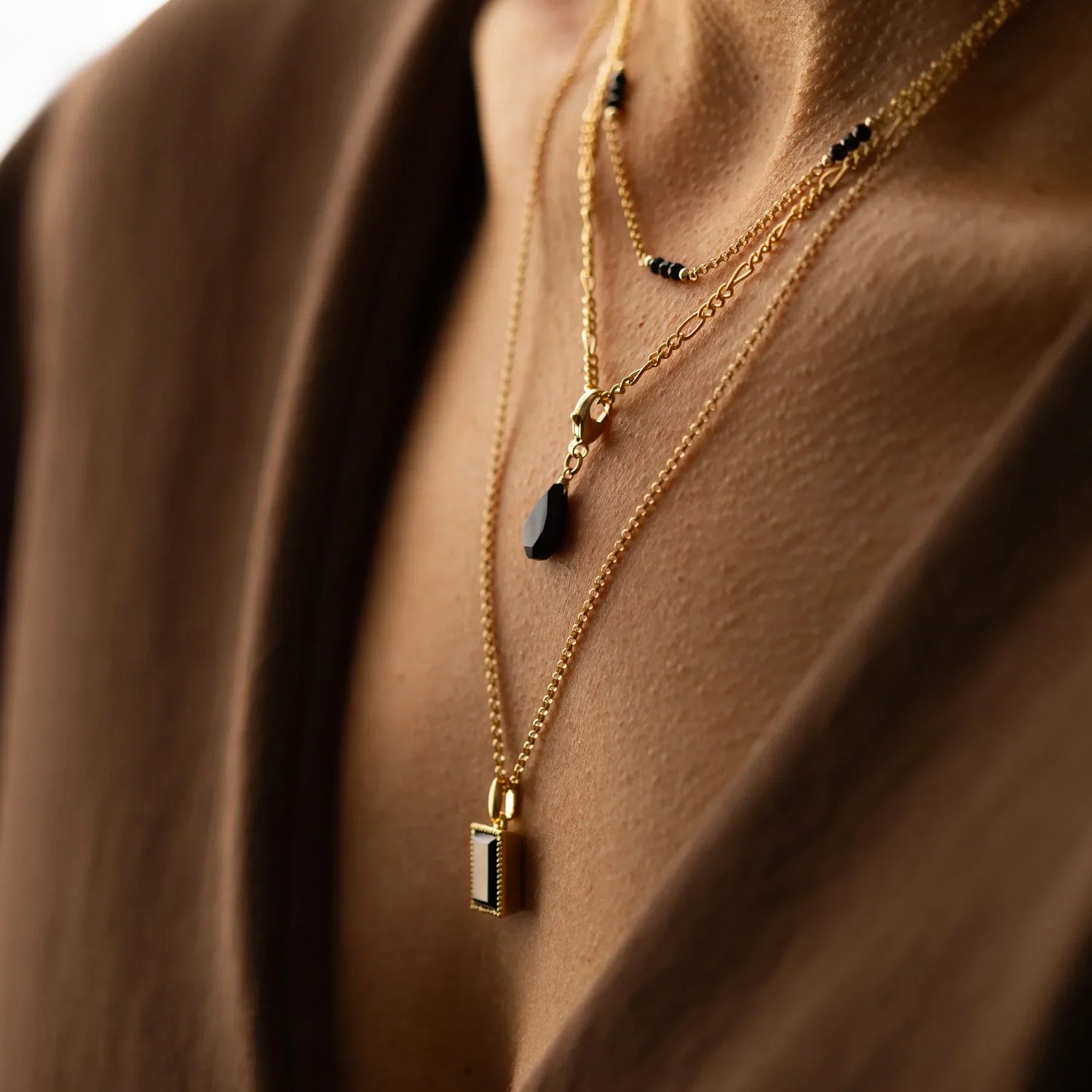 Leah Yard Ava Charm Black Onyx