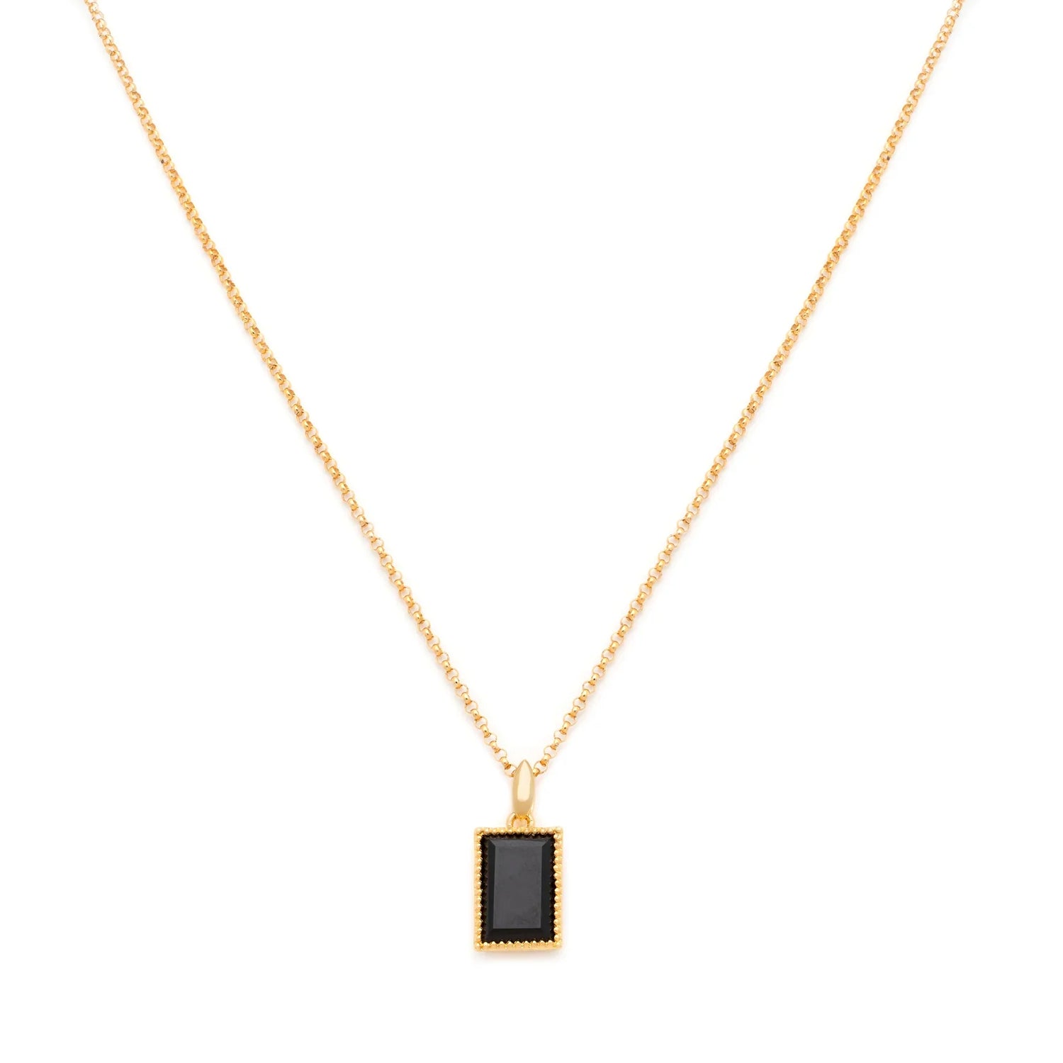 Leah Yard Jasmine Necklace Black Onyx