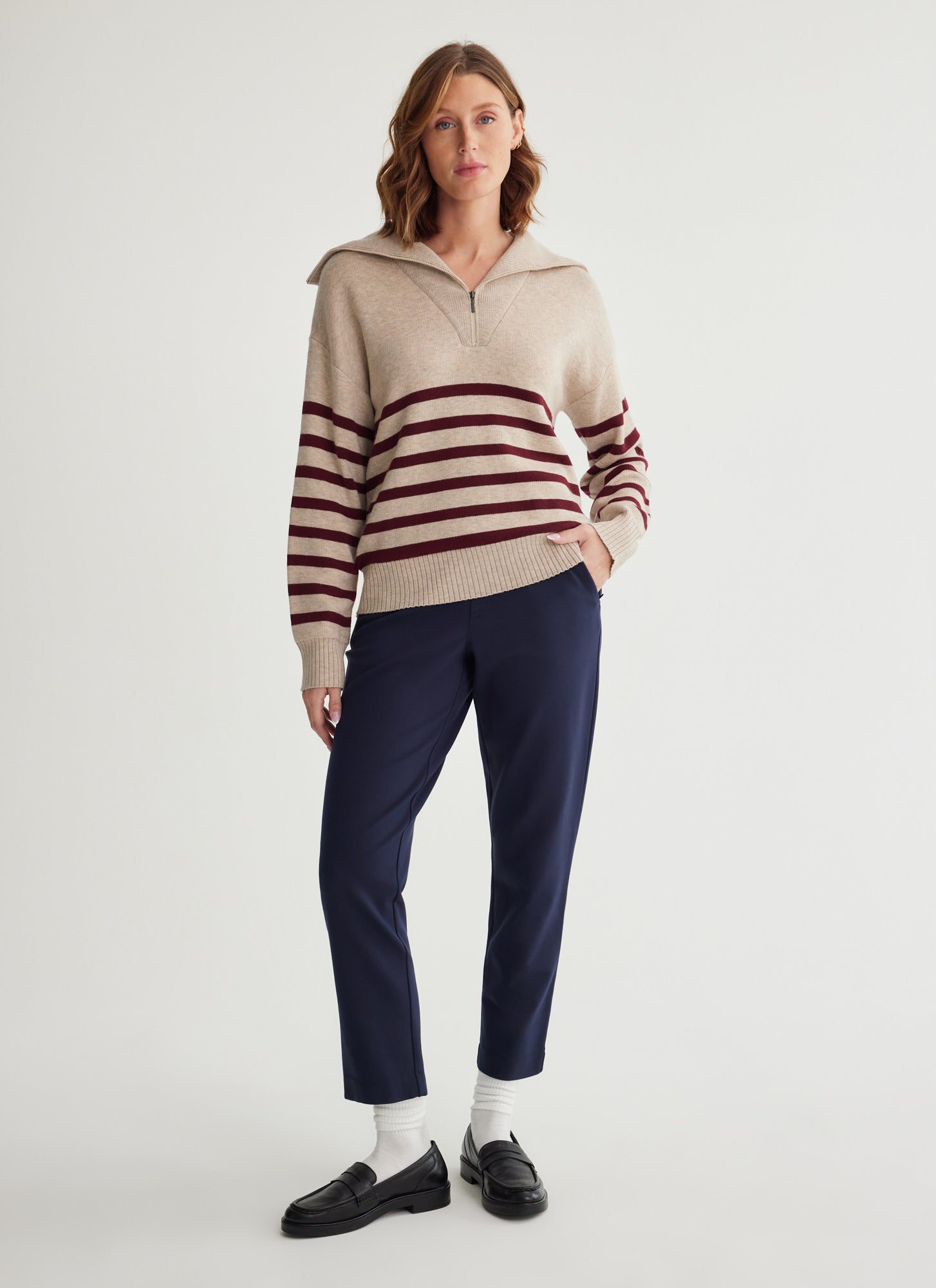 Fig Zina 1/4 Zip Sweater