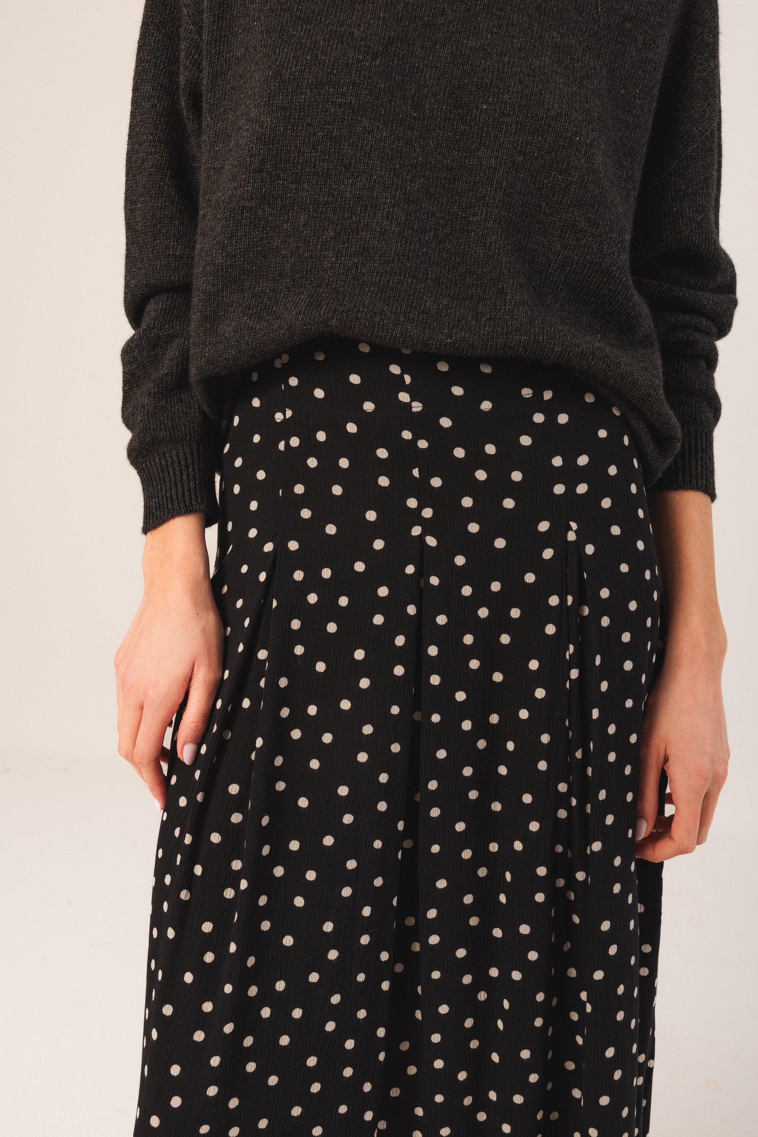 Indi & Cold Morgan Dot Print Skirt
