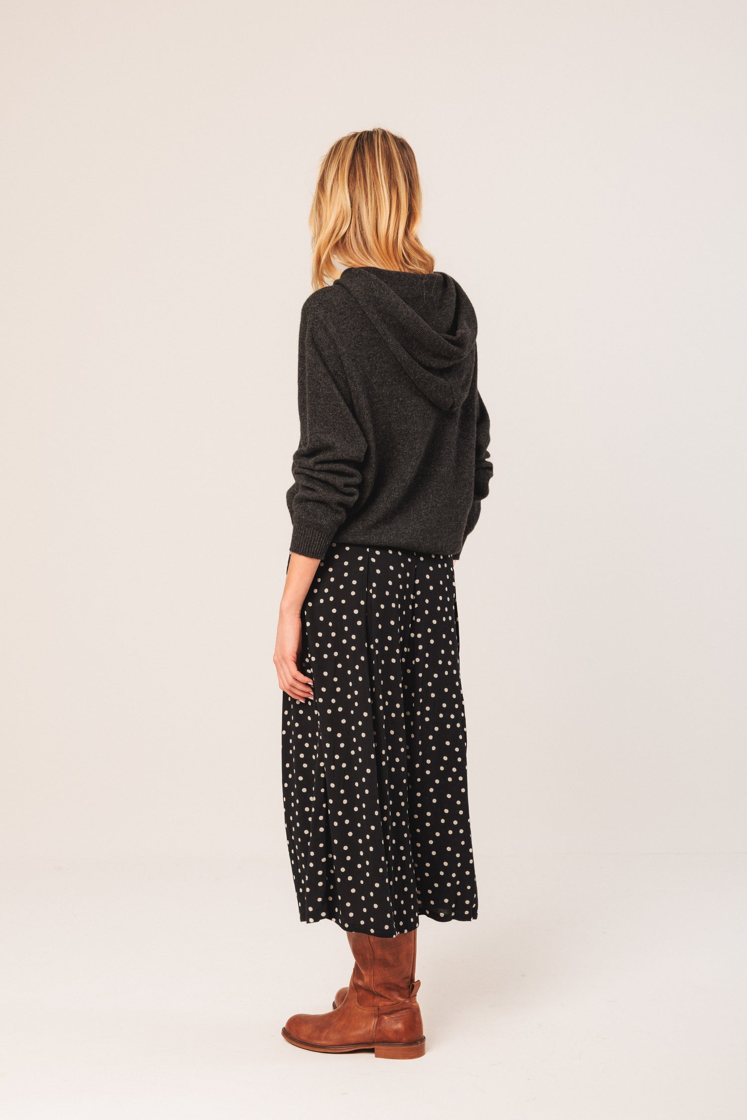 Indi & Cold Morgan Dot Print Skirt