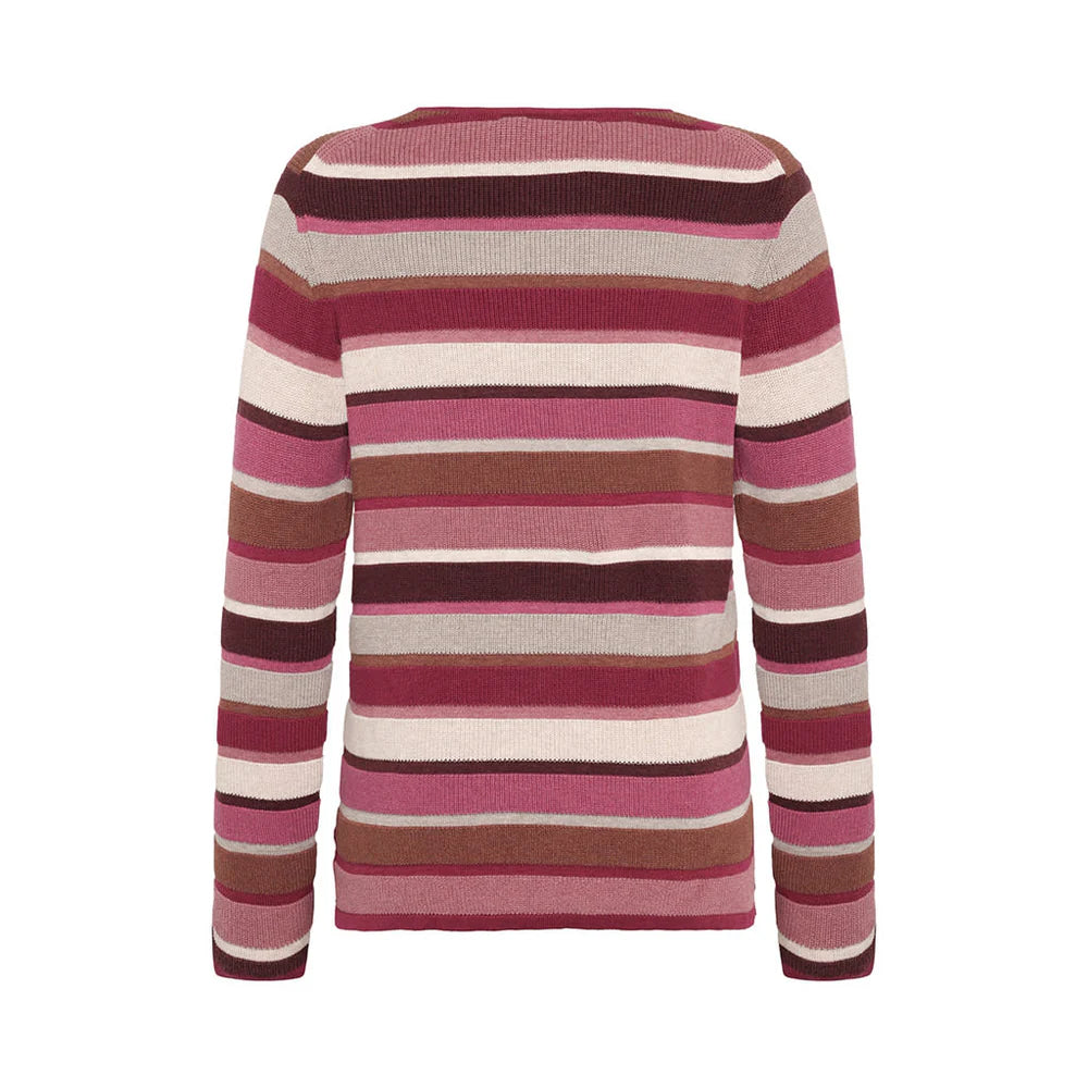 Mansted Matilde Striped Cotton Crewneck Sweater