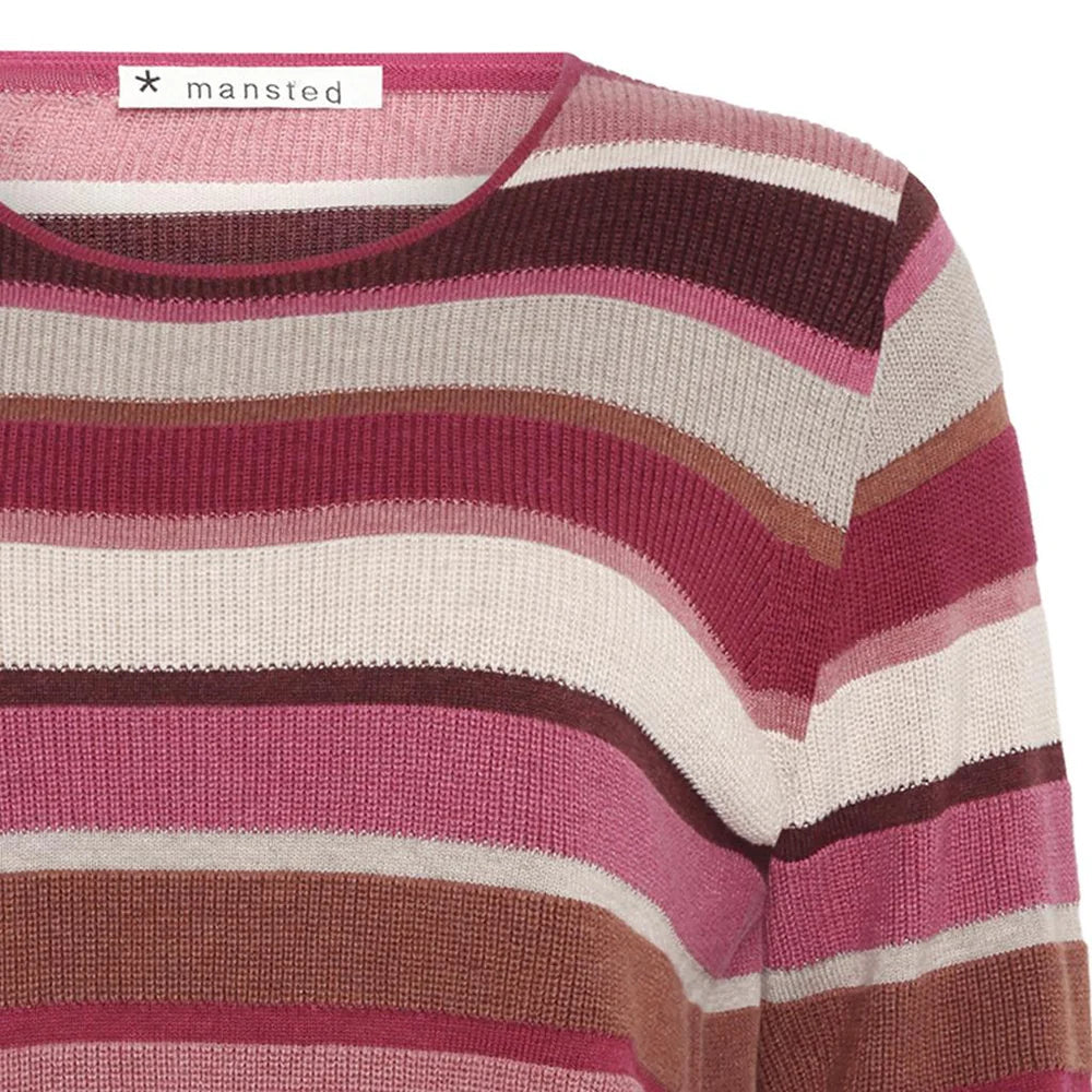 Mansted Matilde Striped Cotton Crewneck Sweater