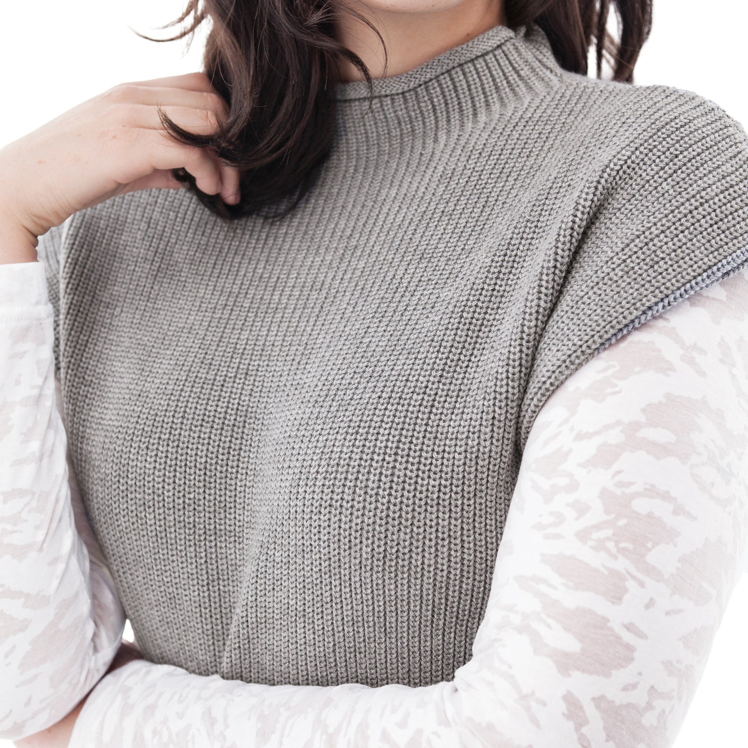 Aventura Pine Dolman Ribbed Knit Vest