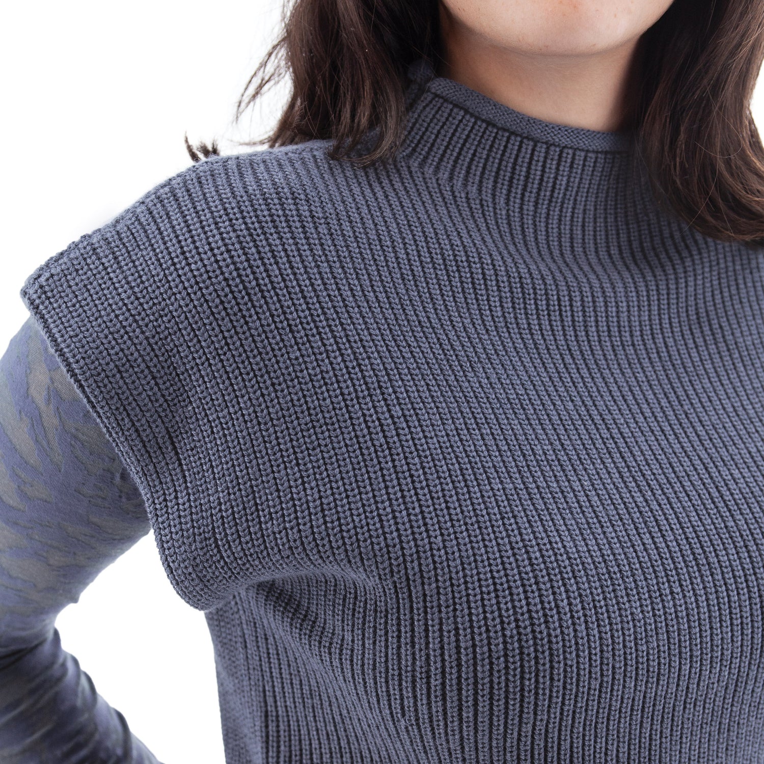 Aventura Pine Dolman Ribbed Knit Vest