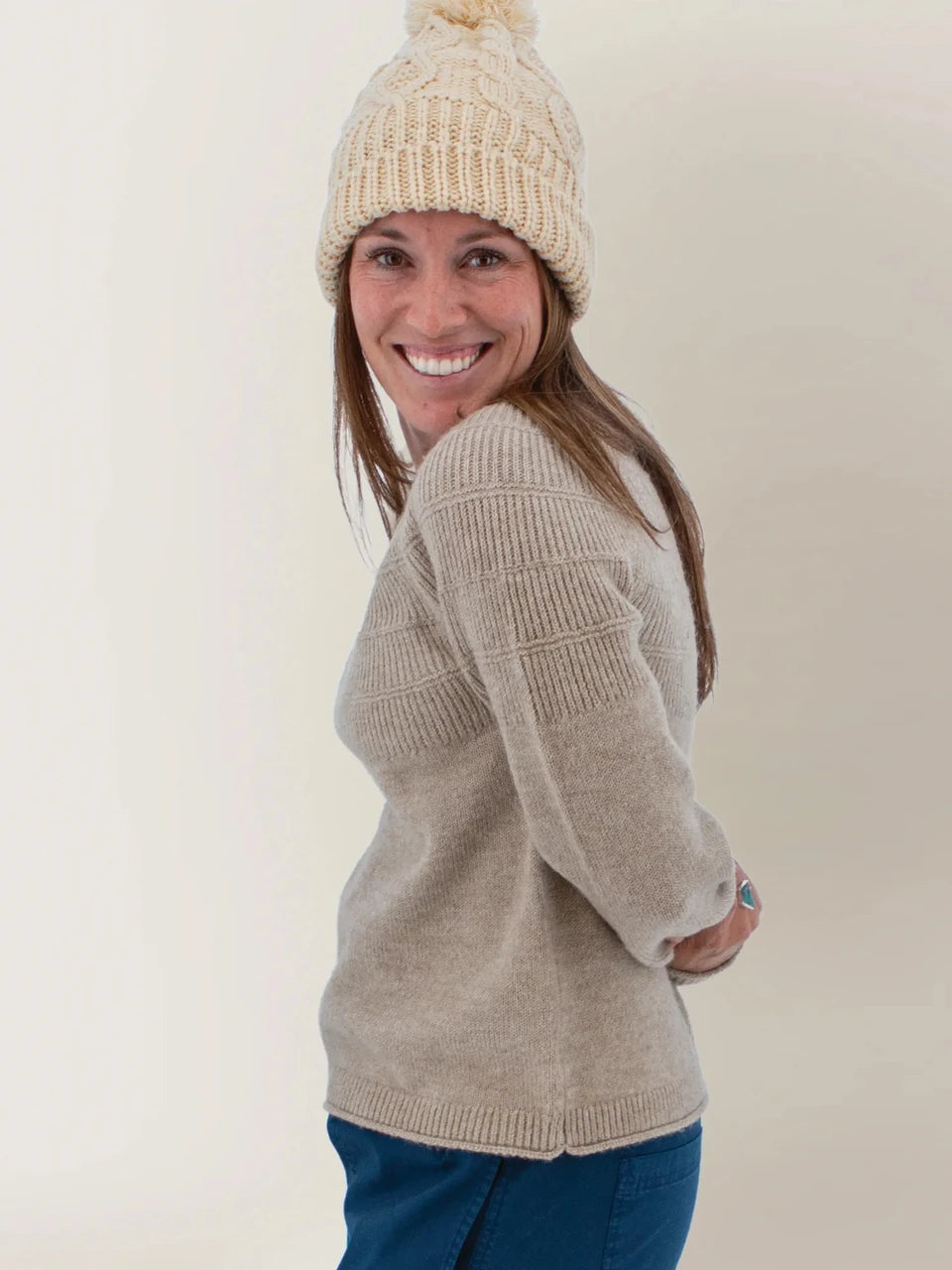 Aventura Mabel Textured Fairisle Crew