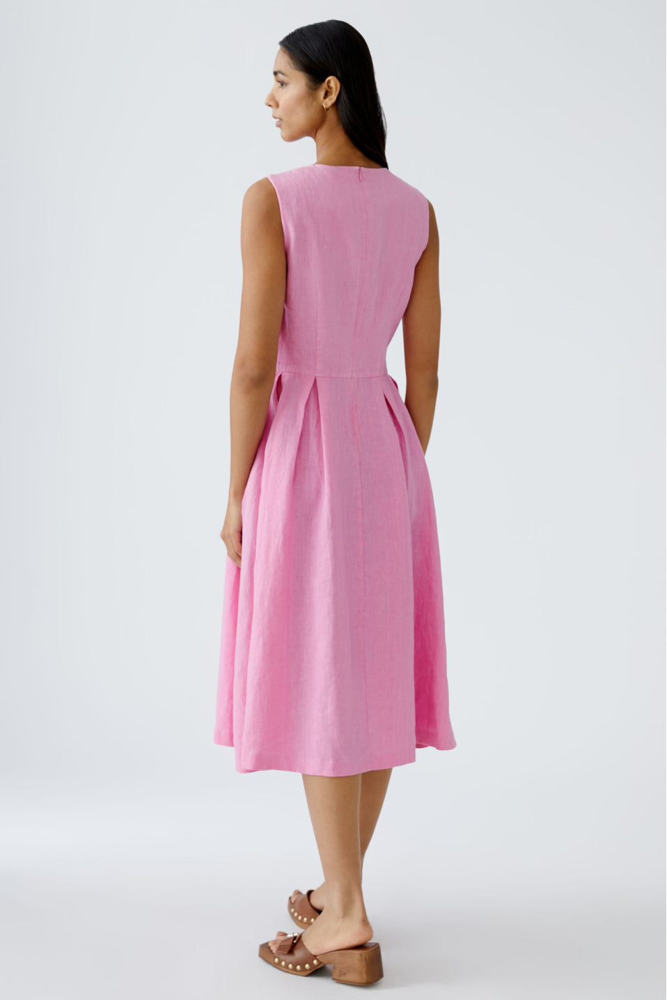 Oui Linen Midi Dress