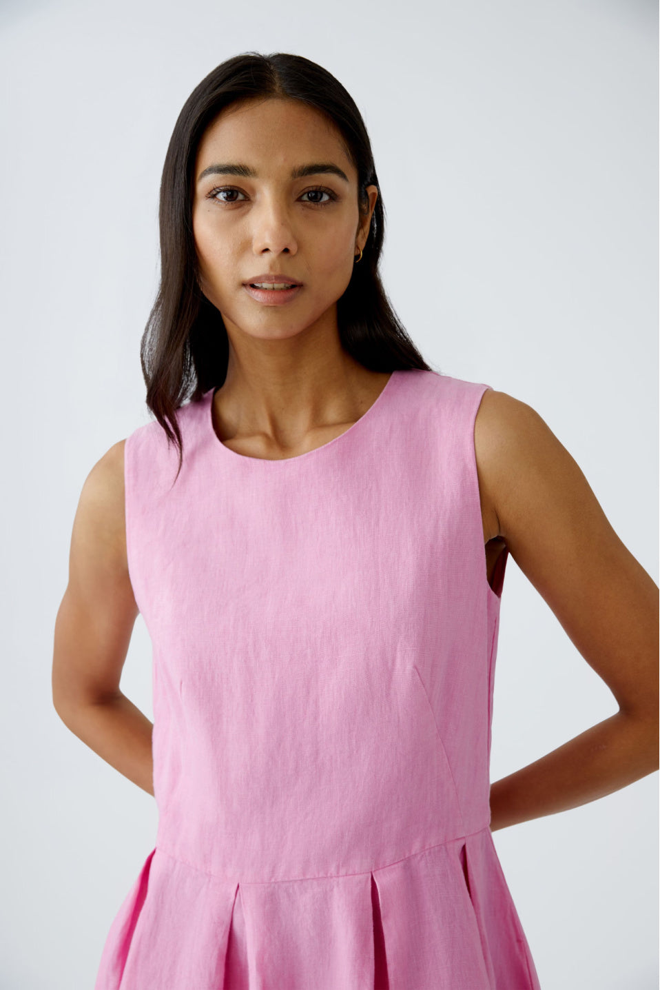 Oui Linen Midi Dress