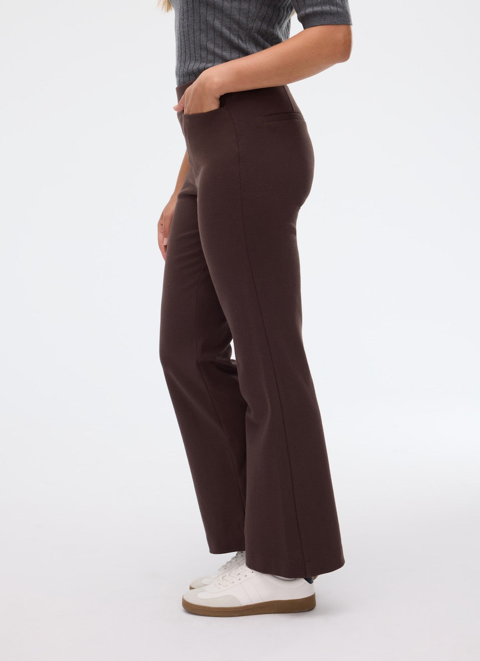 Fig Travel Aelden Flare Leg Pants (Cacao)