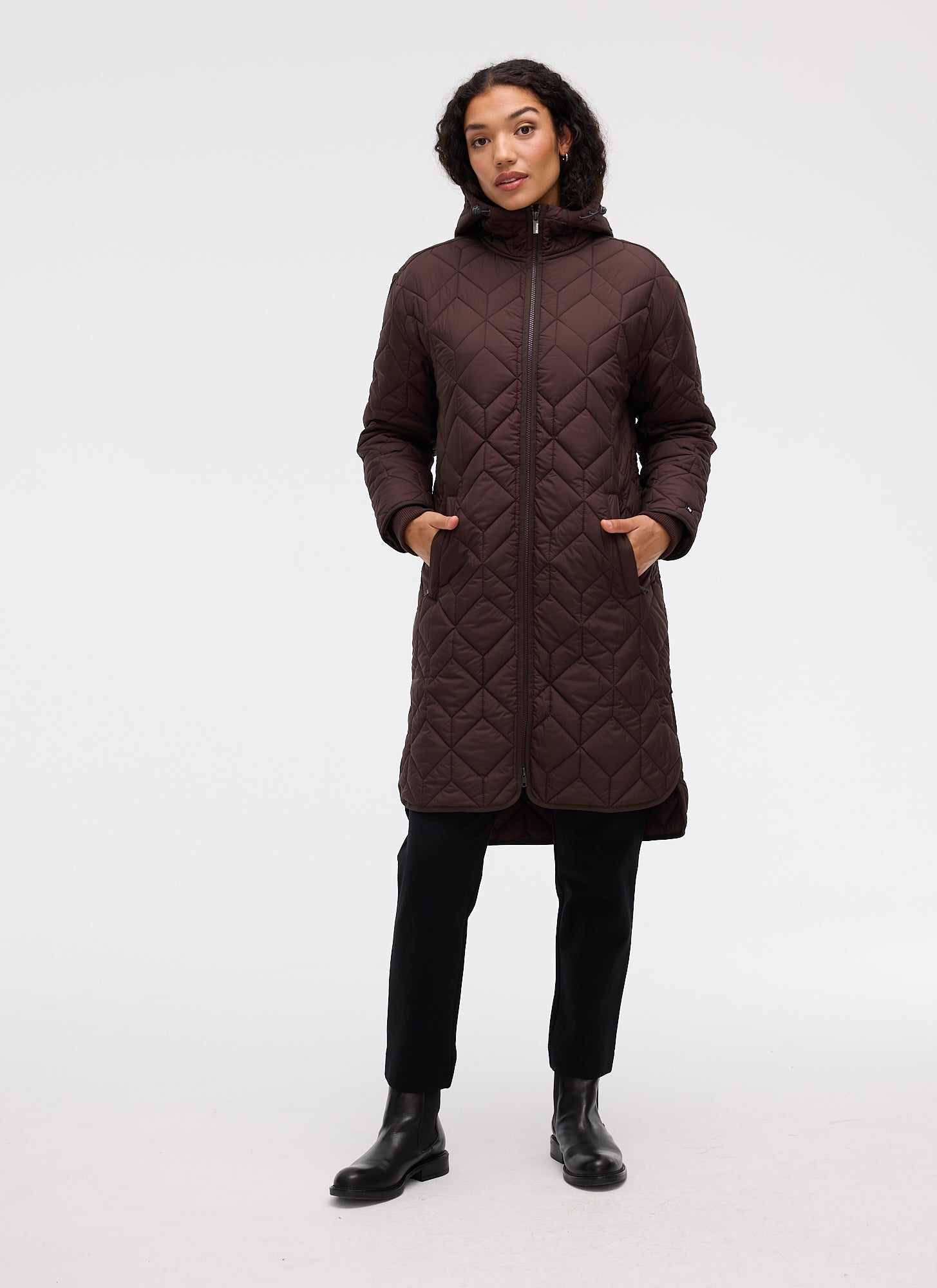 Fig Juno Long Hooded Jacket