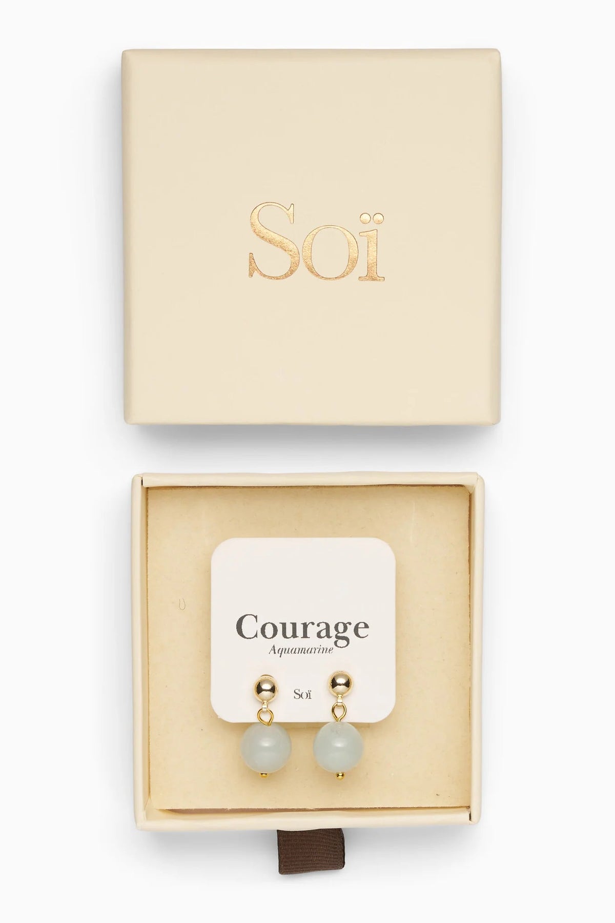Soï Nora Aqua Marine Courage Earring