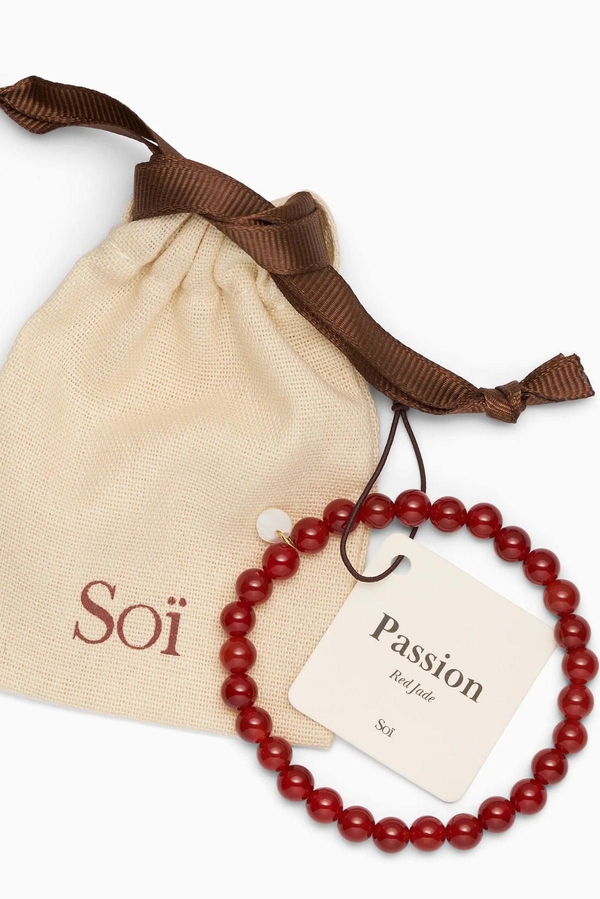 Soï Essential Red Jade Pasion Bracelet