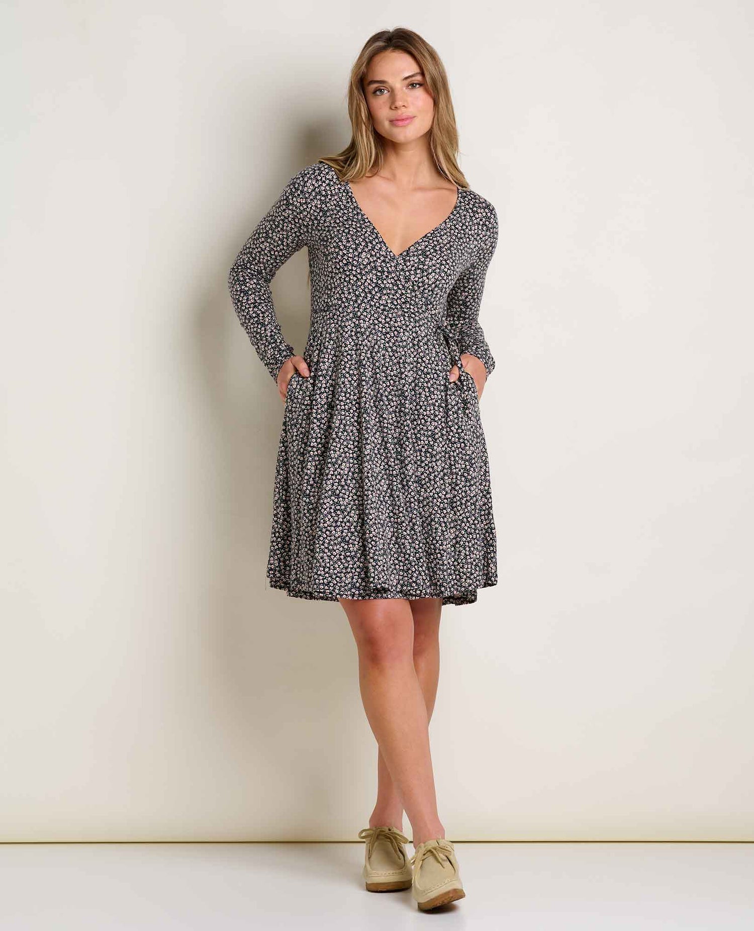 Toad & Co Freesia Long Sleeve Wrap Dress