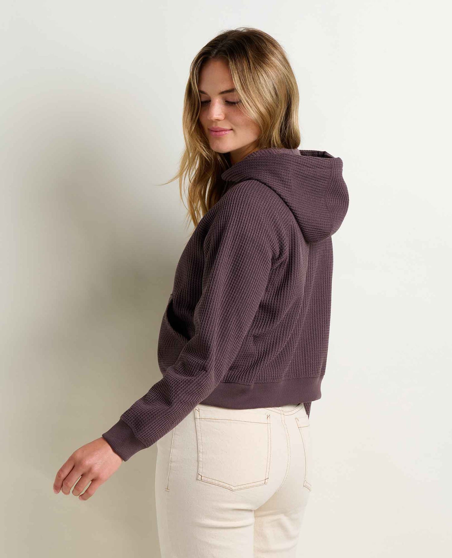 Toad & Co Bitterroot Zip Up Waffle Hoodie