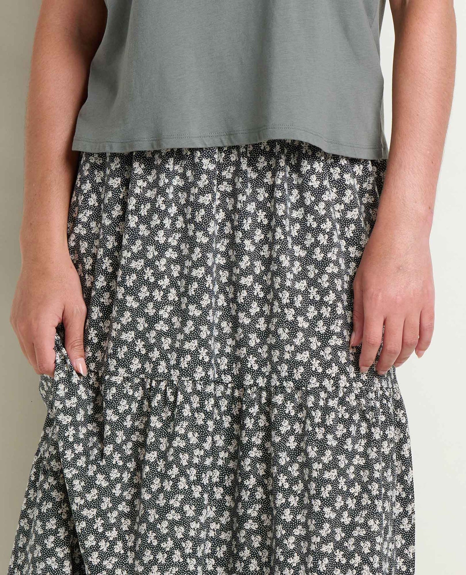 Toad & Co Sunkissed Tiered Midi Skirt
