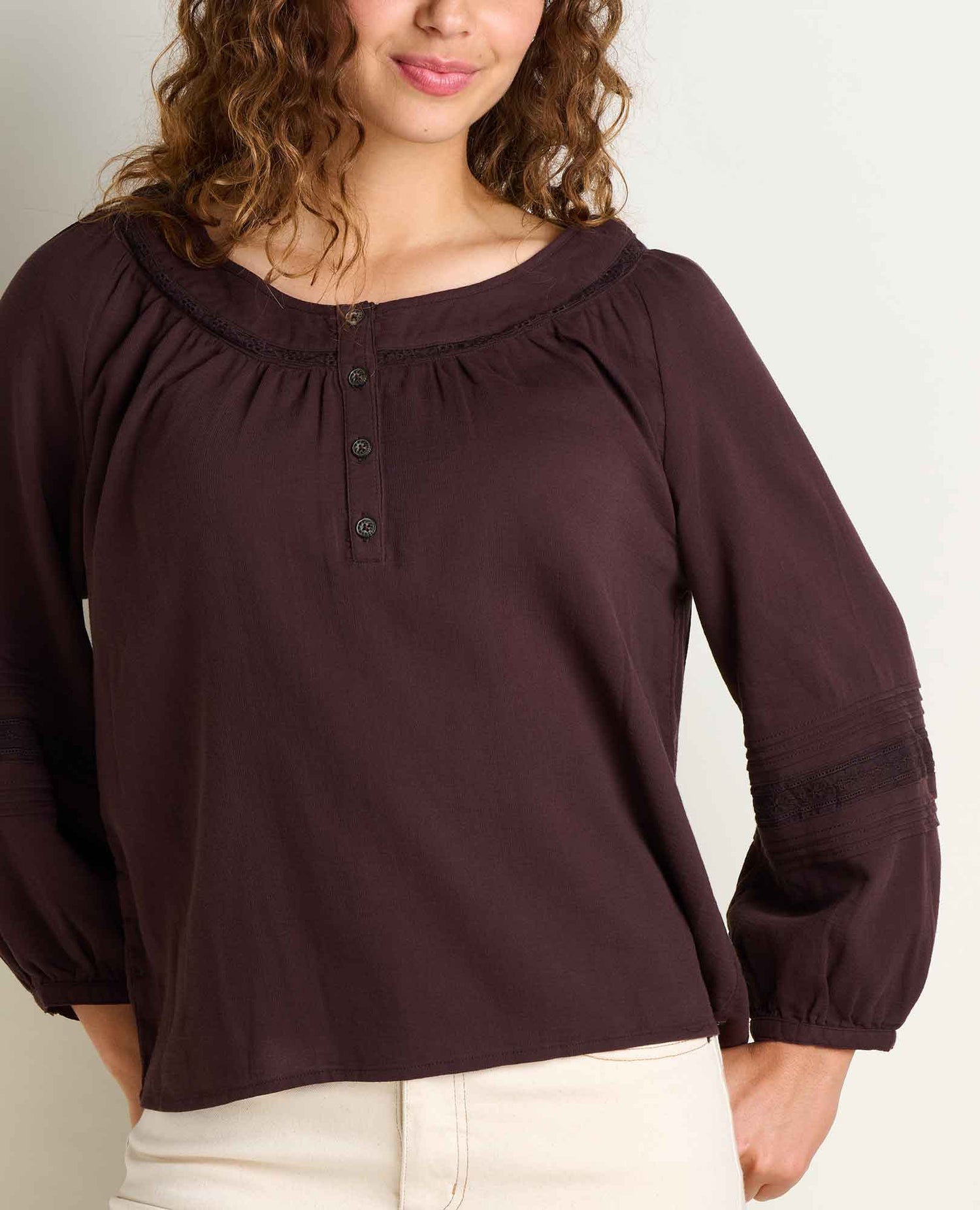 Toad & Co Manzana Peasant Long Sleeve Shirt