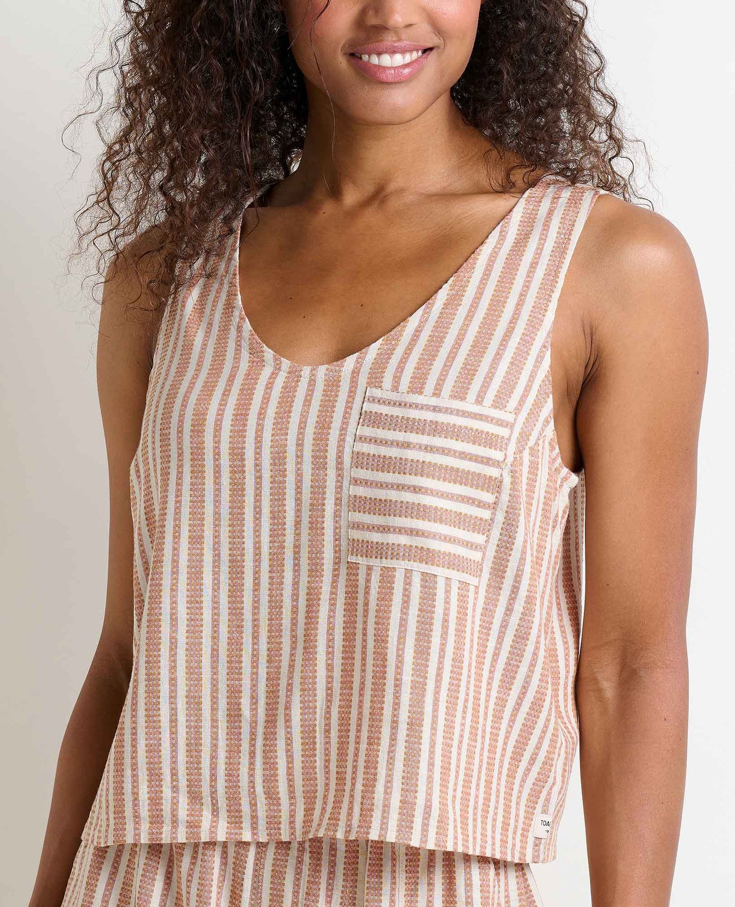 Toad & Co Taj Hemp Button Back Tank Top