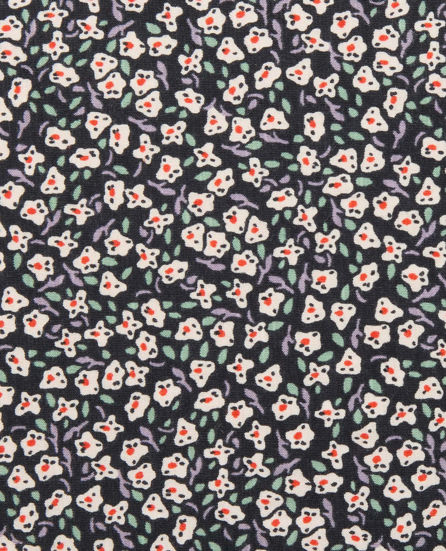 Small floral pattern on a dark background